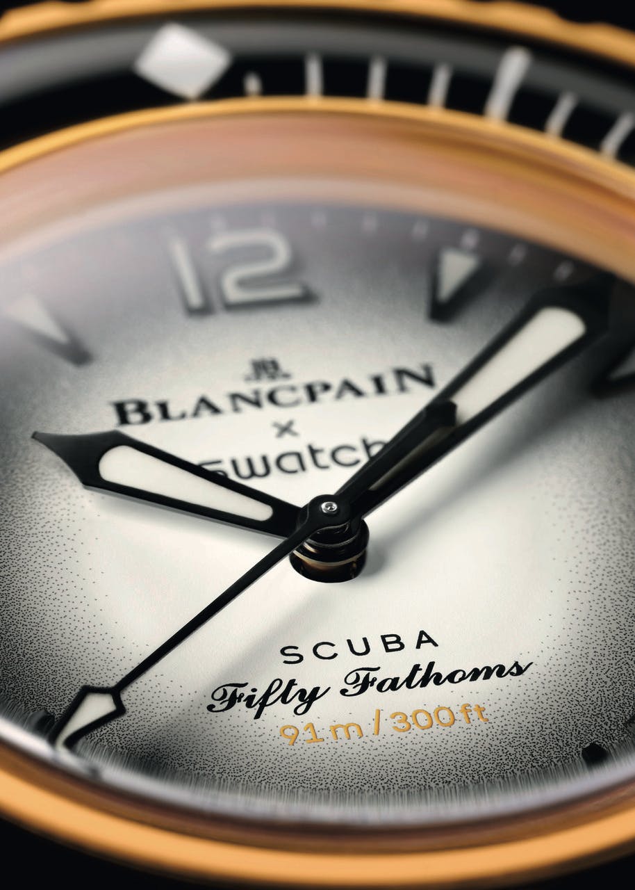 Swatch & Blancpain's Bioceramic Scuba Fifty Fathoms diving watch collaboration, designed in homage to the planet's five oceans