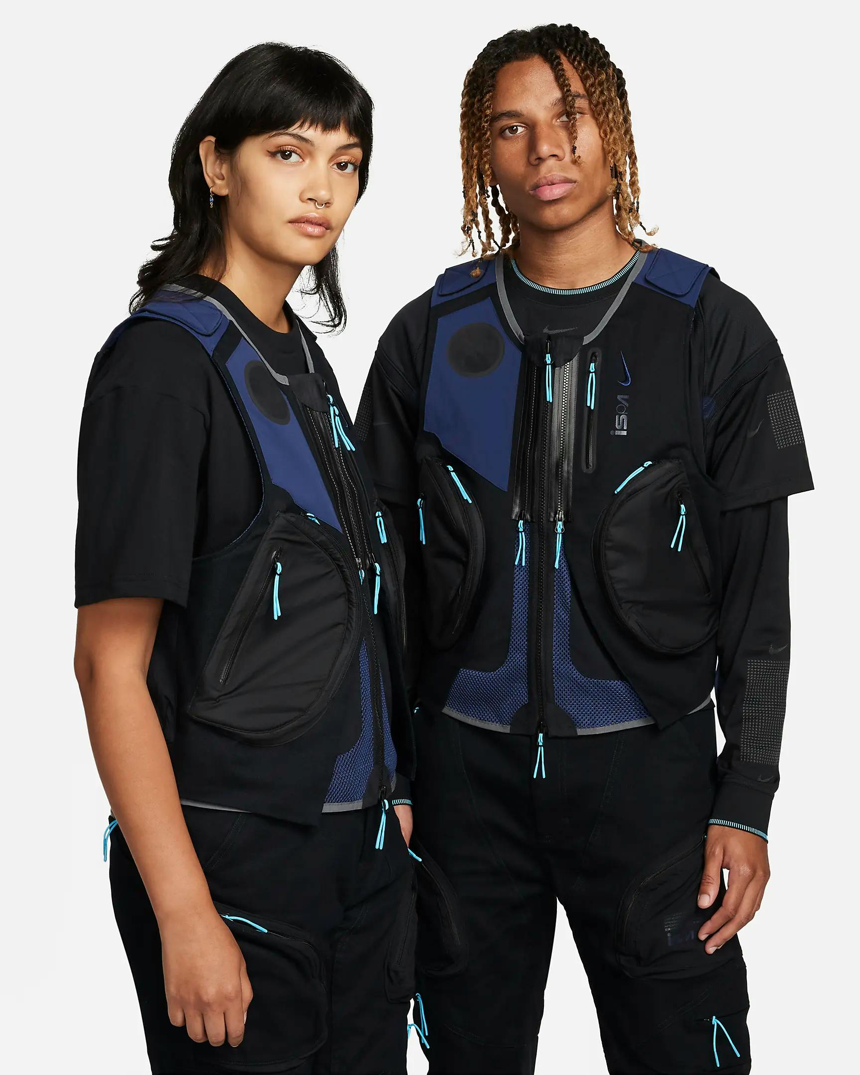 Models wear clothing from Nike ISPA's Fall 2023 collection