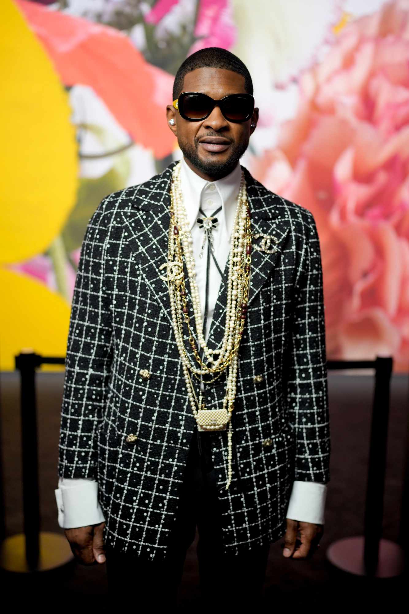 Travis Scott & Usher style up for the Louis Vuitton X Supreme fashion show  