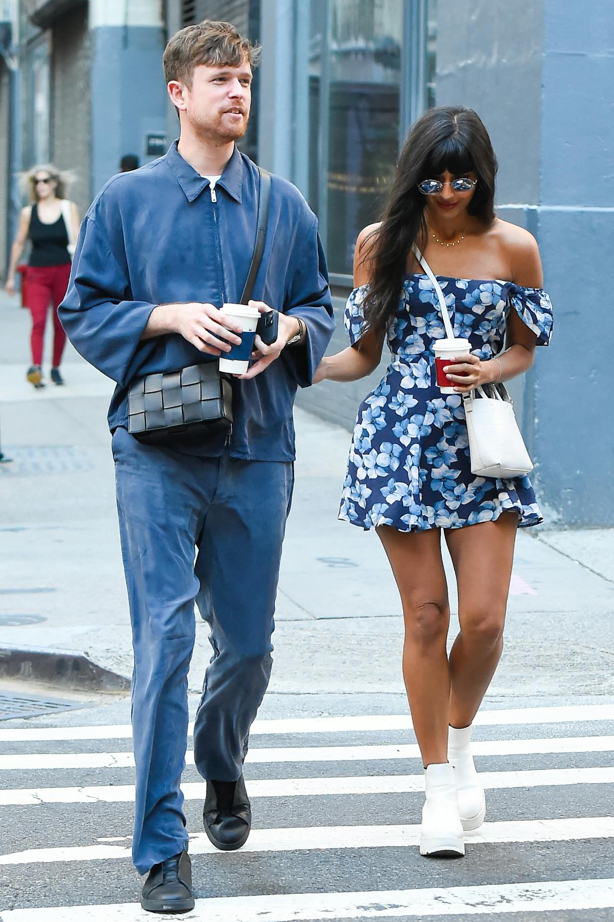 James Blake wearing Bottega Veneta in New York on October 4, 2023.