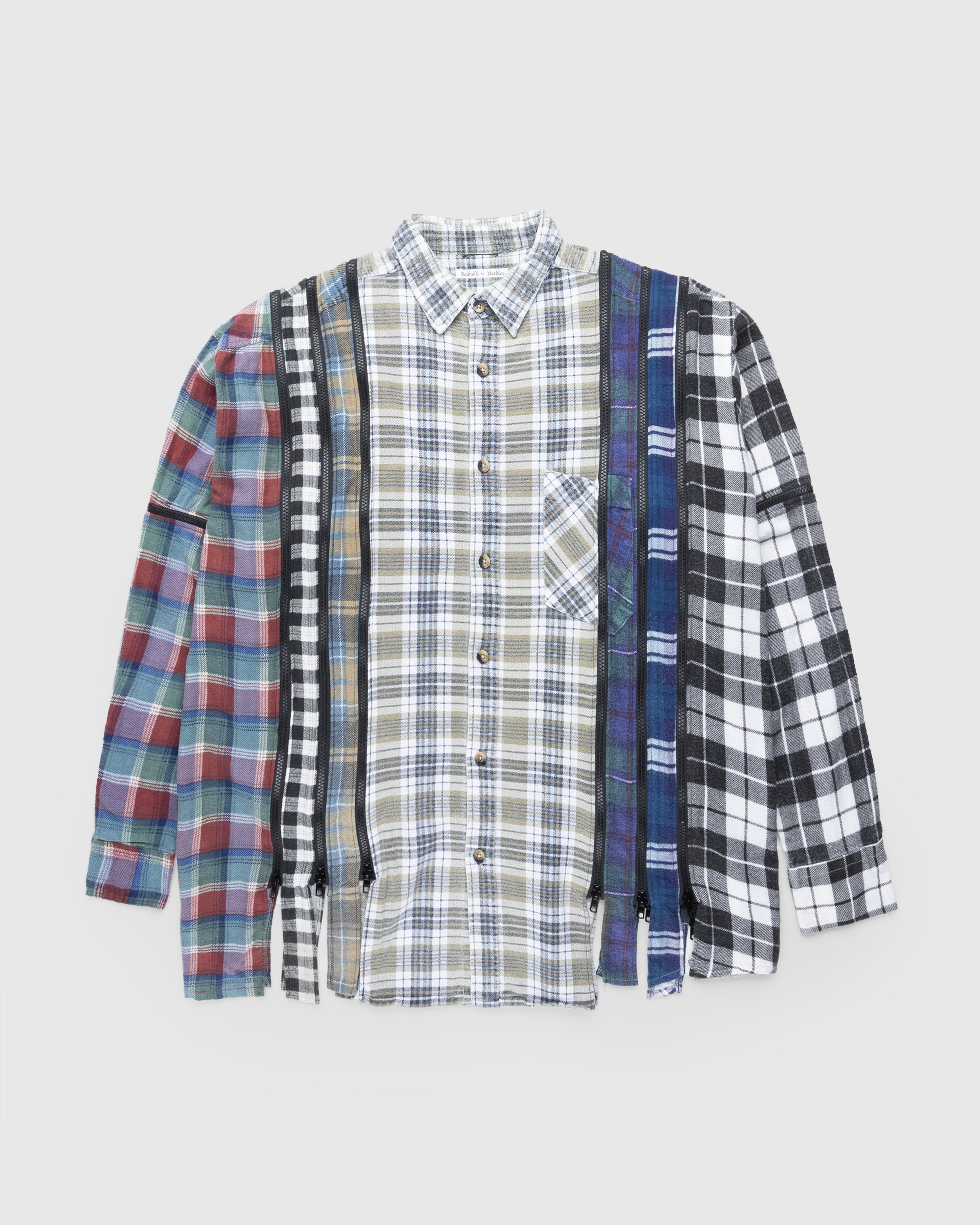 Needles – Flannel Shirt -> 7 Cuts Zipped Wide Shirt | Highsnobiety 