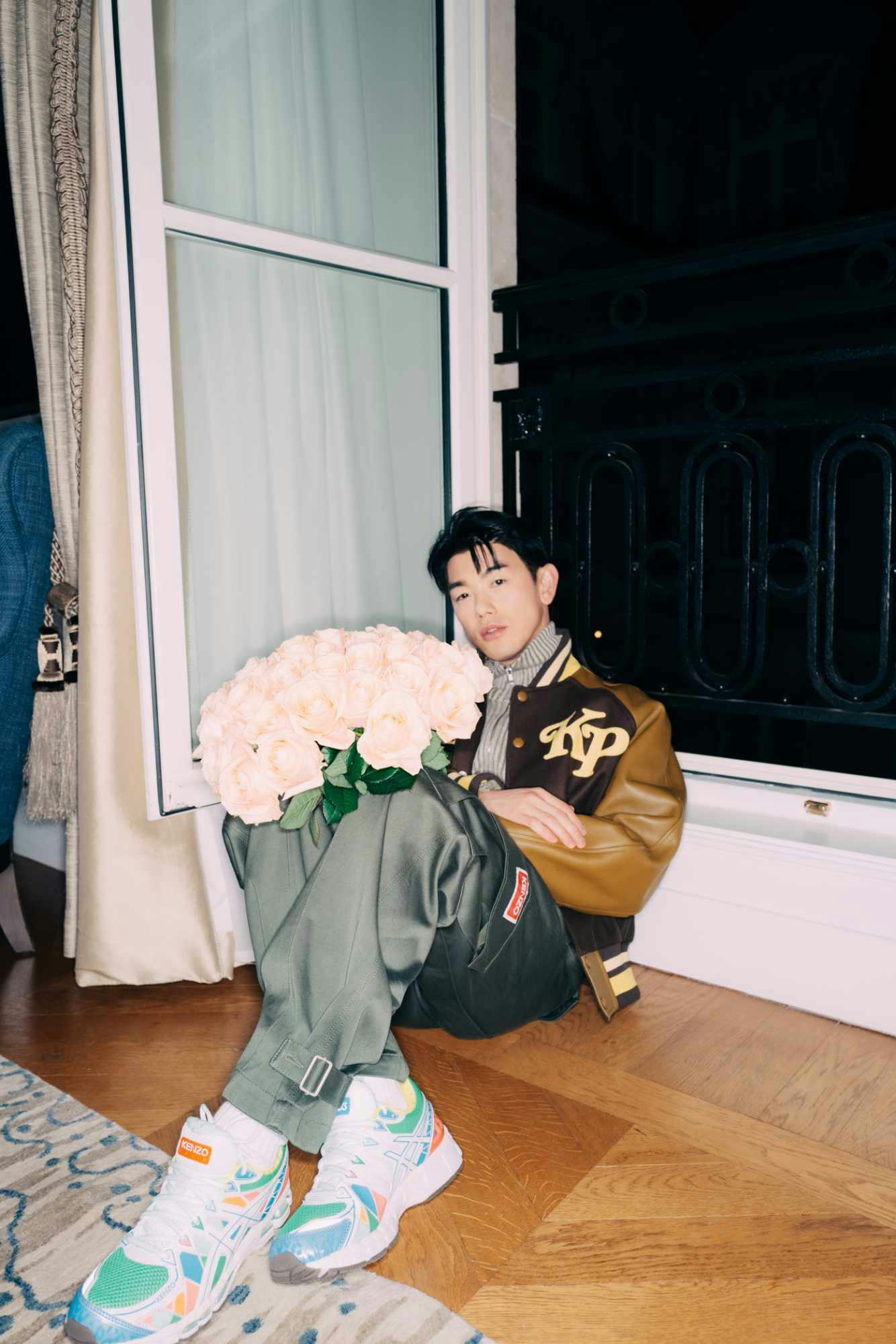 Singer Eric Nam wears KENZO's FW24 menswear collection