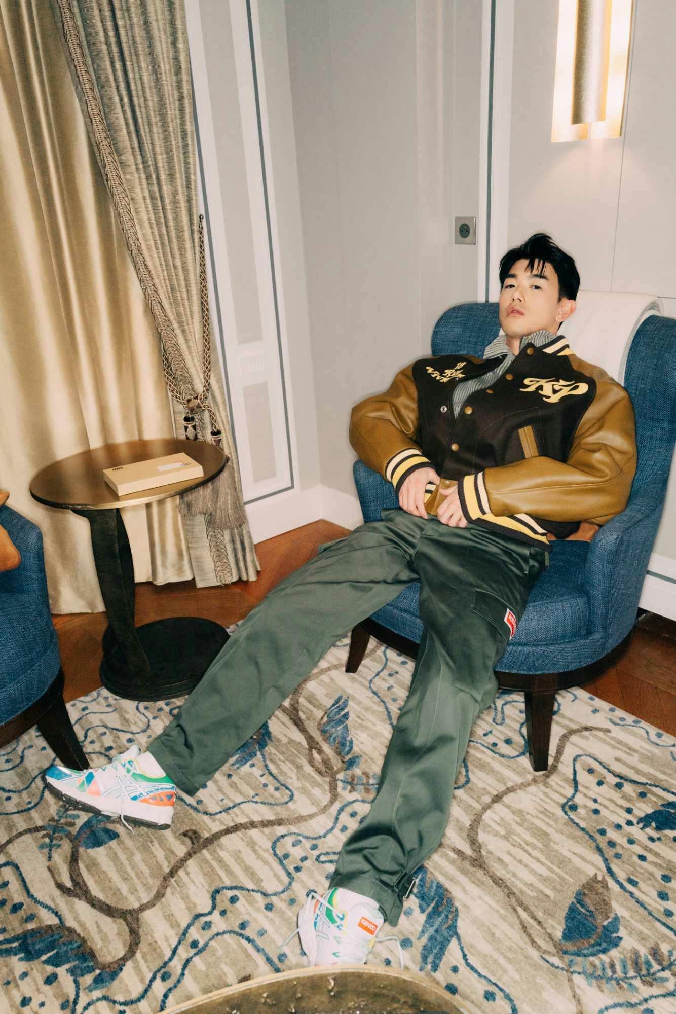 Singer Eric Nam wears KENZO's FW24 menswear collection