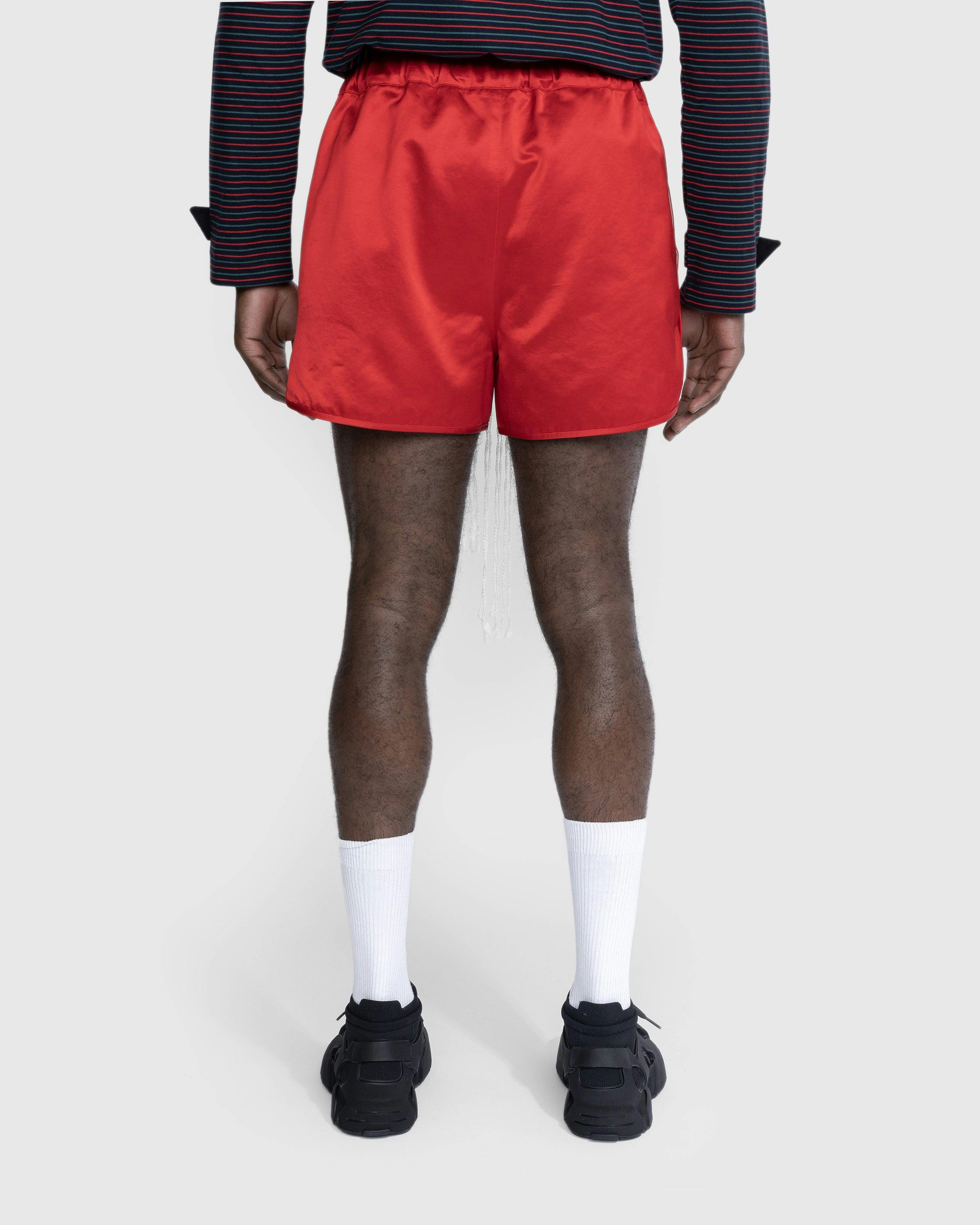 Wales Bonner - Cassette Shorts - Clothing - Red - Image 3