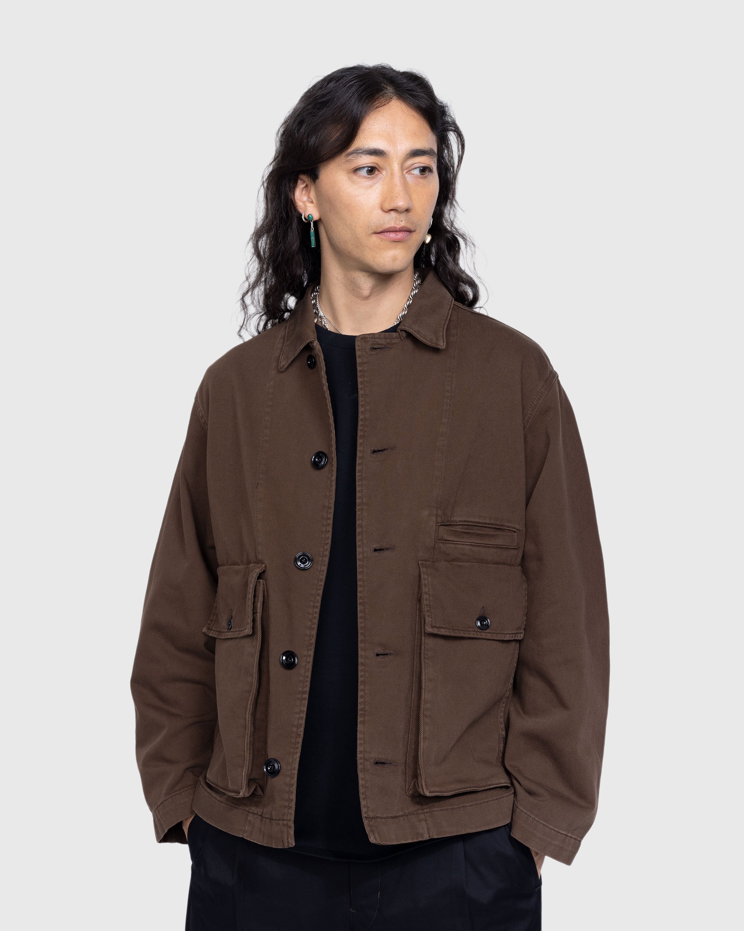 Lemaire – Boxy Jacket Dark Brown | Highsnobiety Shop