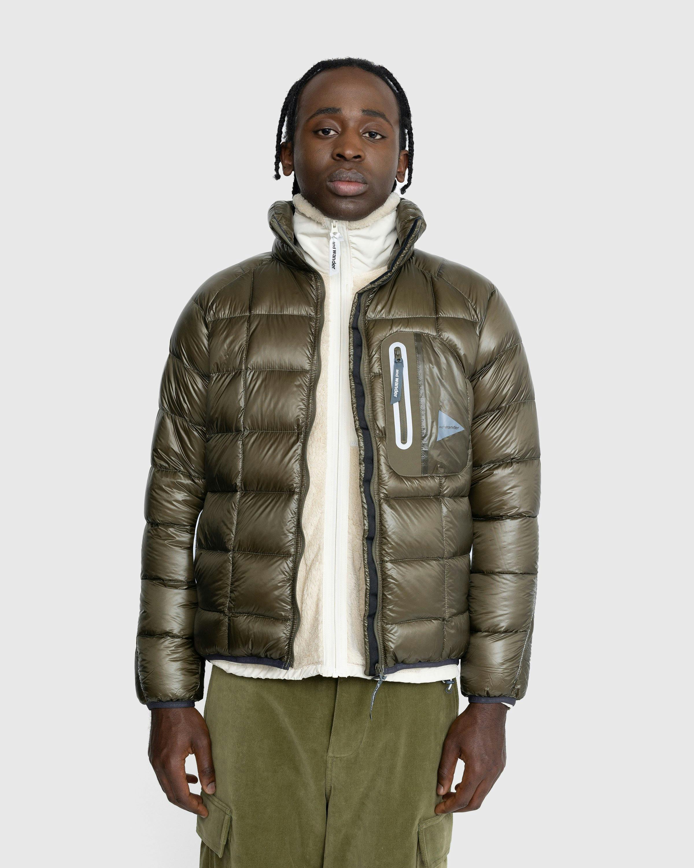 And Wander – Diamond Stitch Down Jacket Khaki | Highsnobiety Shop