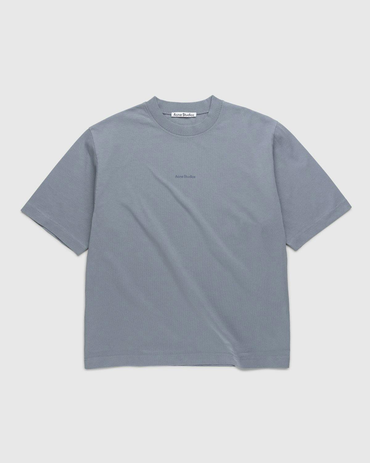 Acne Studios - Organic Cotton Logo T-Shirt Grey - Clothing - Grey - Image 1