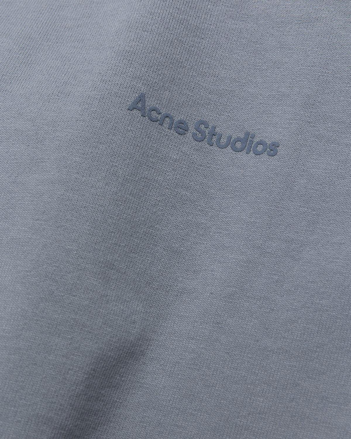 Acne Studios - Organic Cotton Logo T-Shirt Grey - Clothing - Grey - Image 3