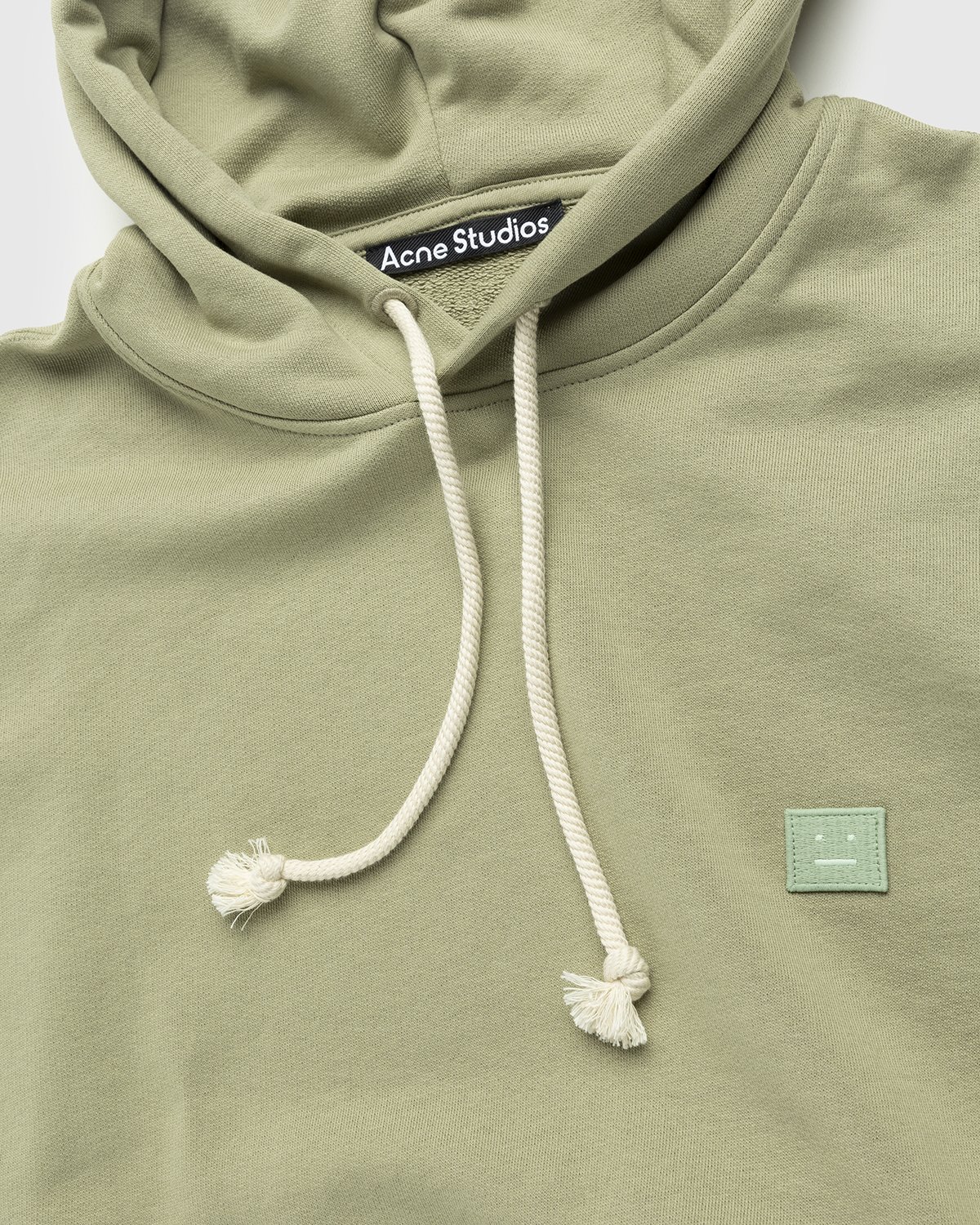 Acne Studios – Organic Cotton Hooded Sweatshirt Eucalyptus Green ...