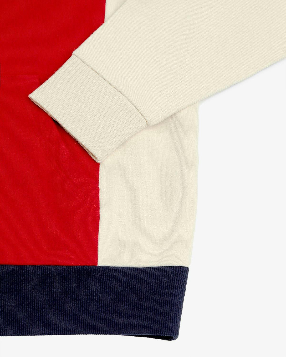 Kith - RED COLORBLOCK HOODIE - Clothing - Red - Image 4