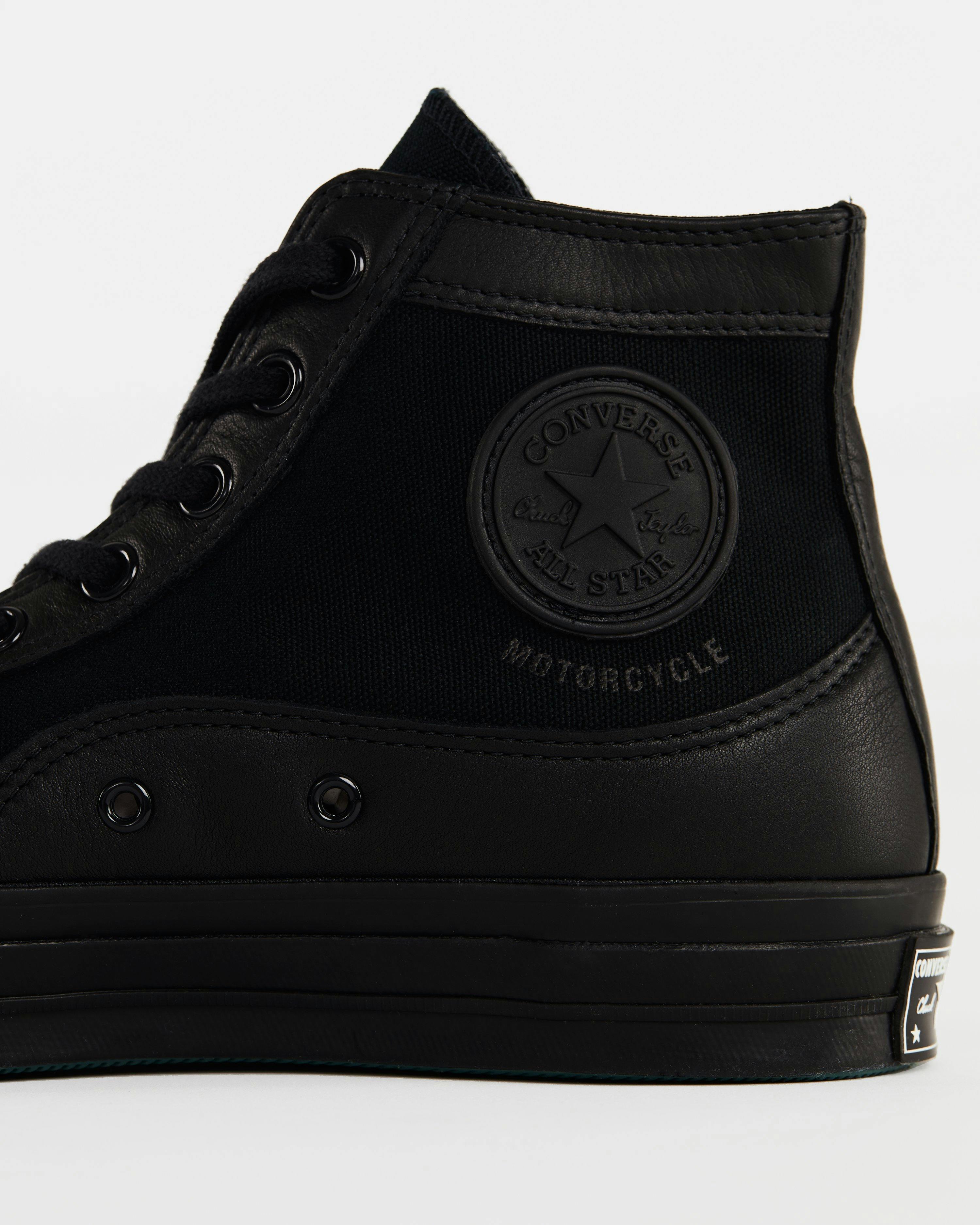 NBHD x Converse - Chuck 70 Moto Hi Black - Footwear - Black - Image 4