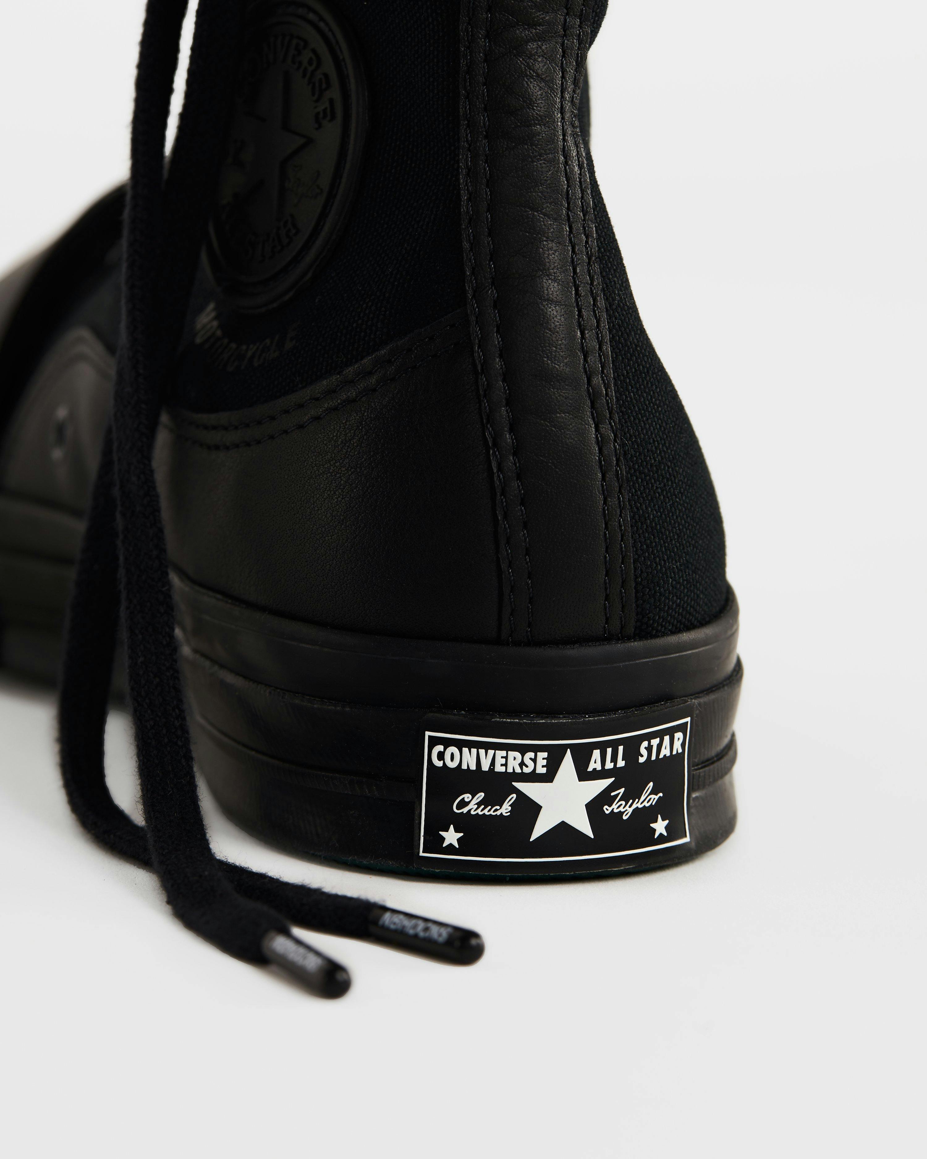 NBHD x Converse - Chuck 70 Moto Hi Black - Footwear - Black - Image 7