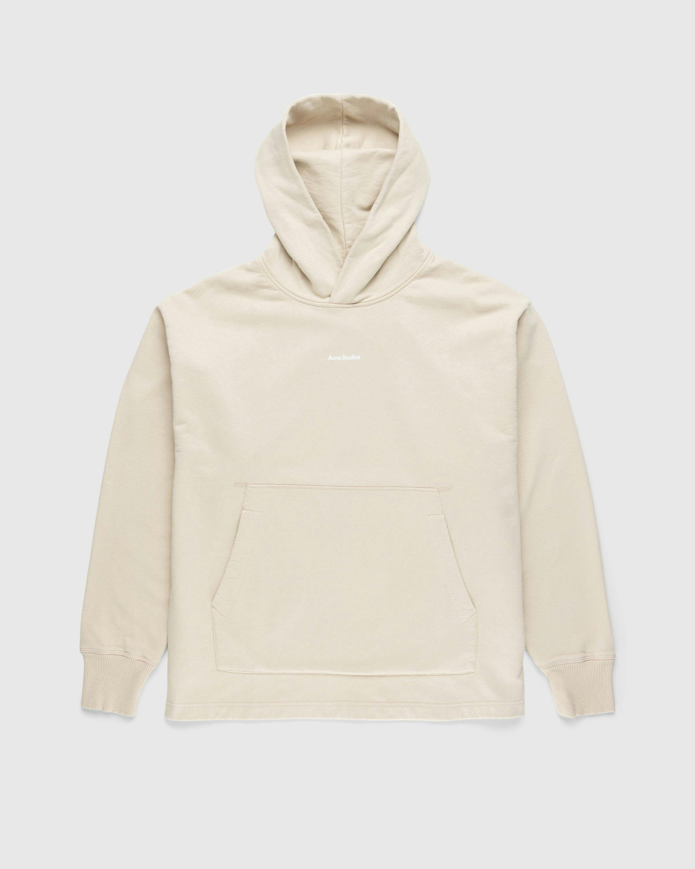 Acne Studios - Organic Cotton Logo Hoodie Champagne Beige - Clothing - Beige - Image 1