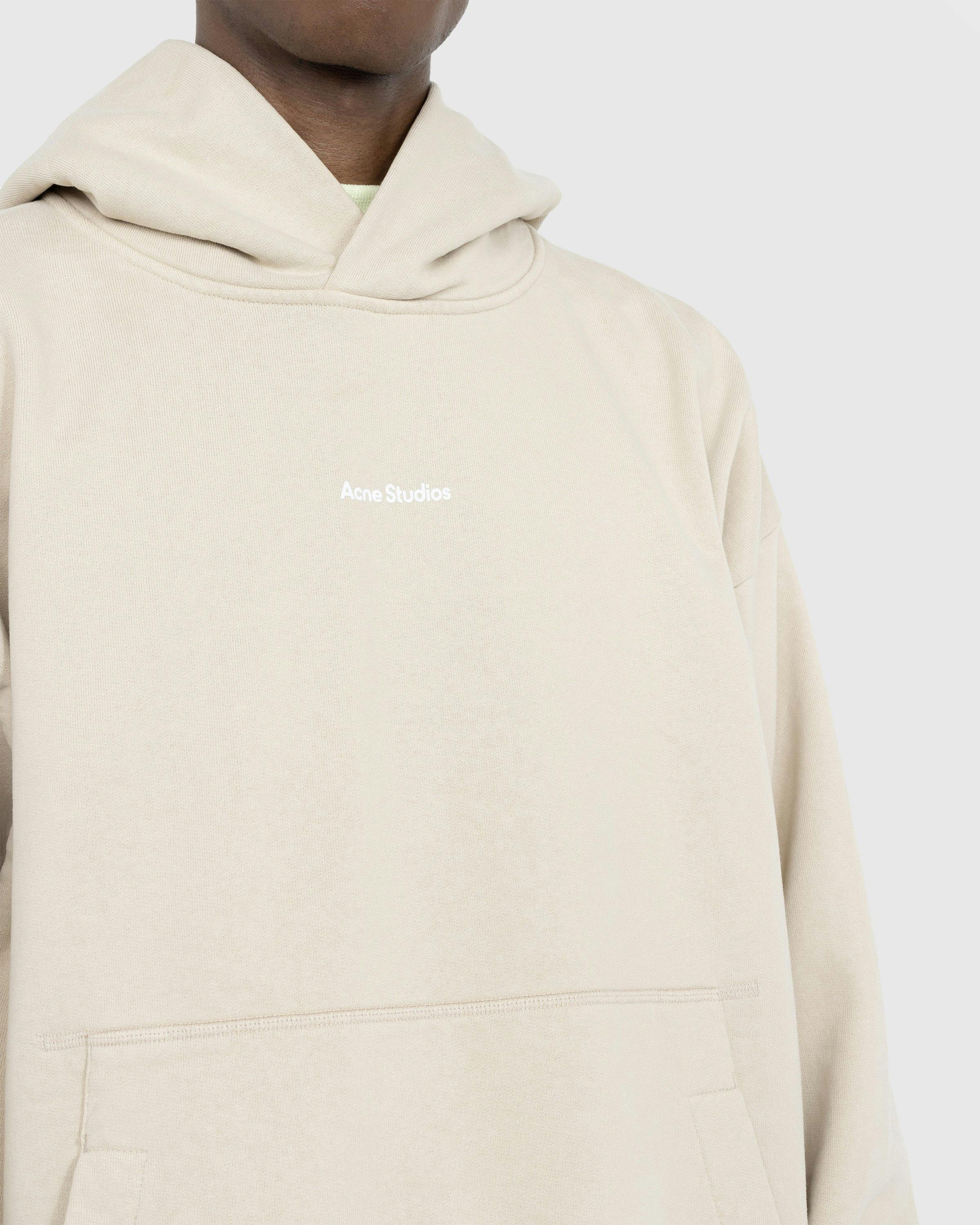 Acne Studios - Organic Cotton Logo Hoodie Champagne Beige - Clothing - Beige - Image 4