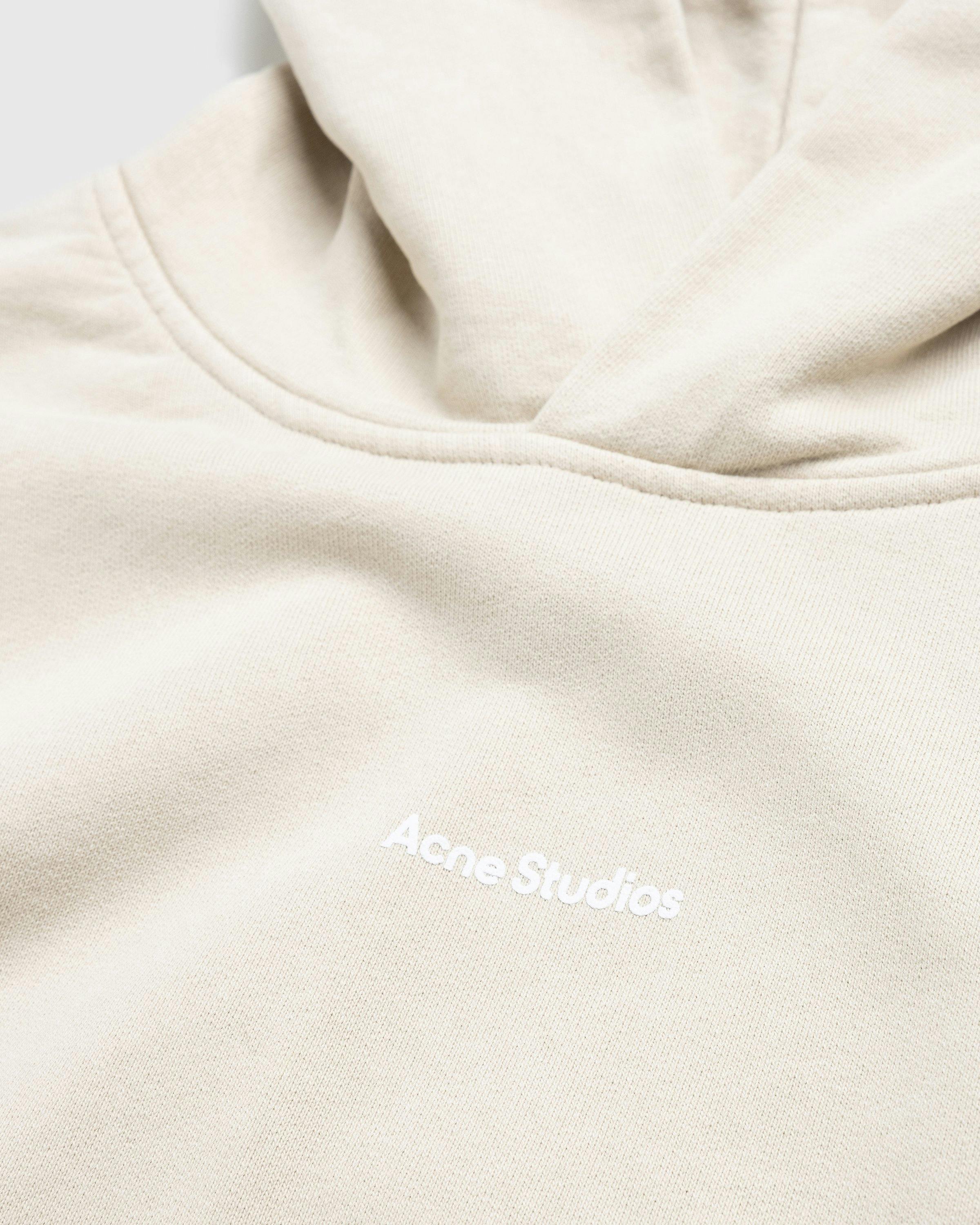 Acne Studios - Organic Cotton Logo Hoodie Champagne Beige - Clothing - Beige - Image 5