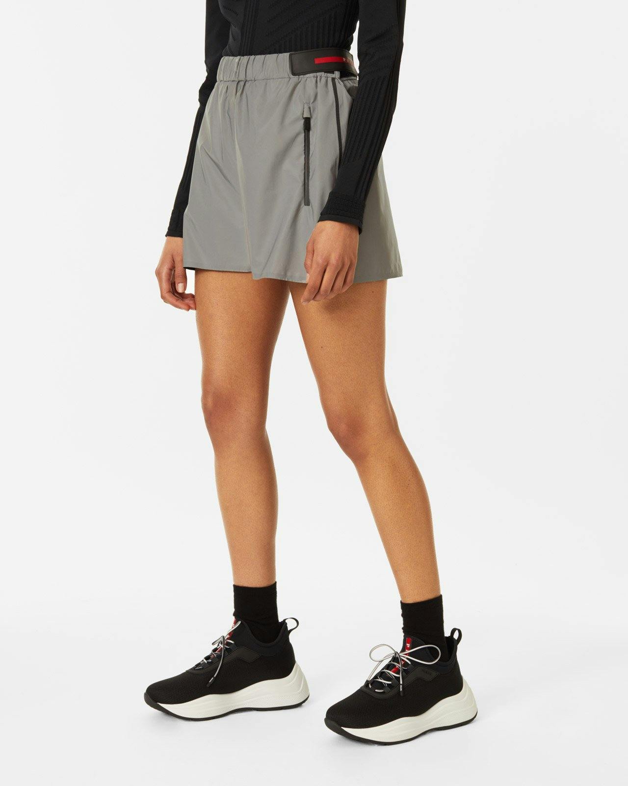 Prada - Women's Reflective Shorts - Clothing - Grey - Image 5