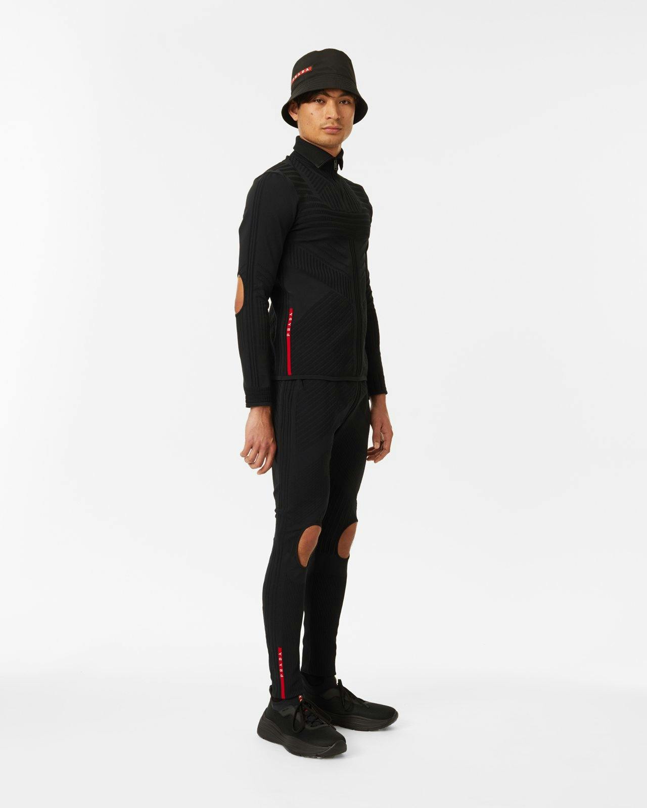 Prada - Knitted Nylon Leggings - Clothing - Black - Image 5