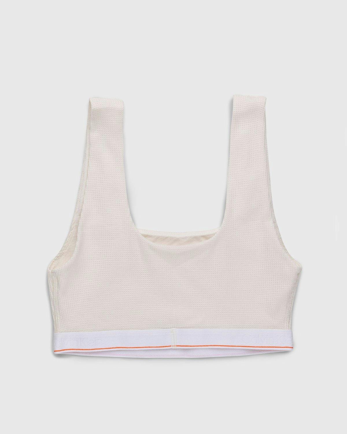 Heron Preston x Calvin Klein - Womens Unlined Bralette Chalk - Clothing - White - Image 2