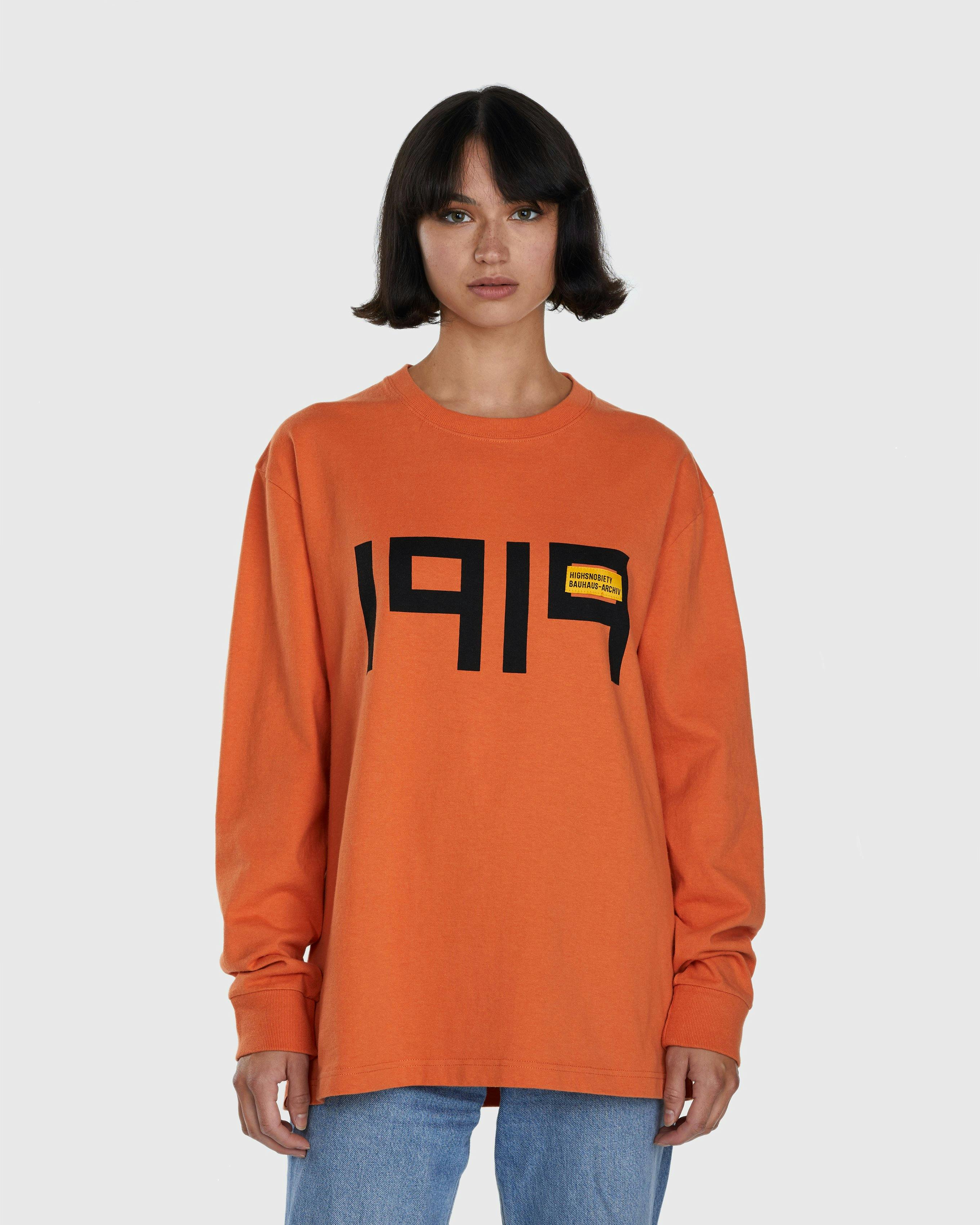 Bauhaus Archiv x Highsnobiety - Bauhaus Archives 1919 Long Sleeve Orange - Clothing - Orange - Image 3