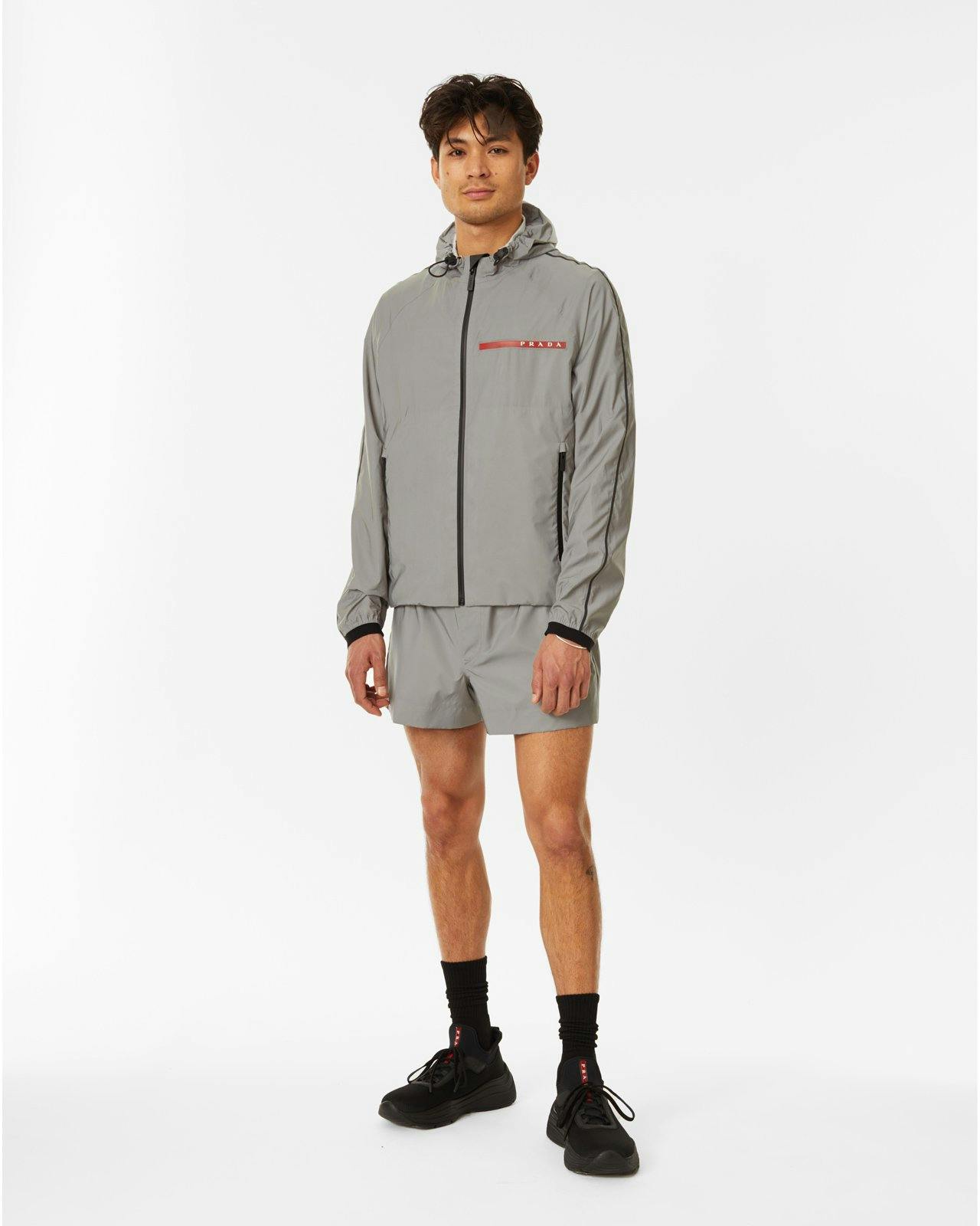 Prada - Reflective Zip Jacket - Clothing - Grey - Image 7