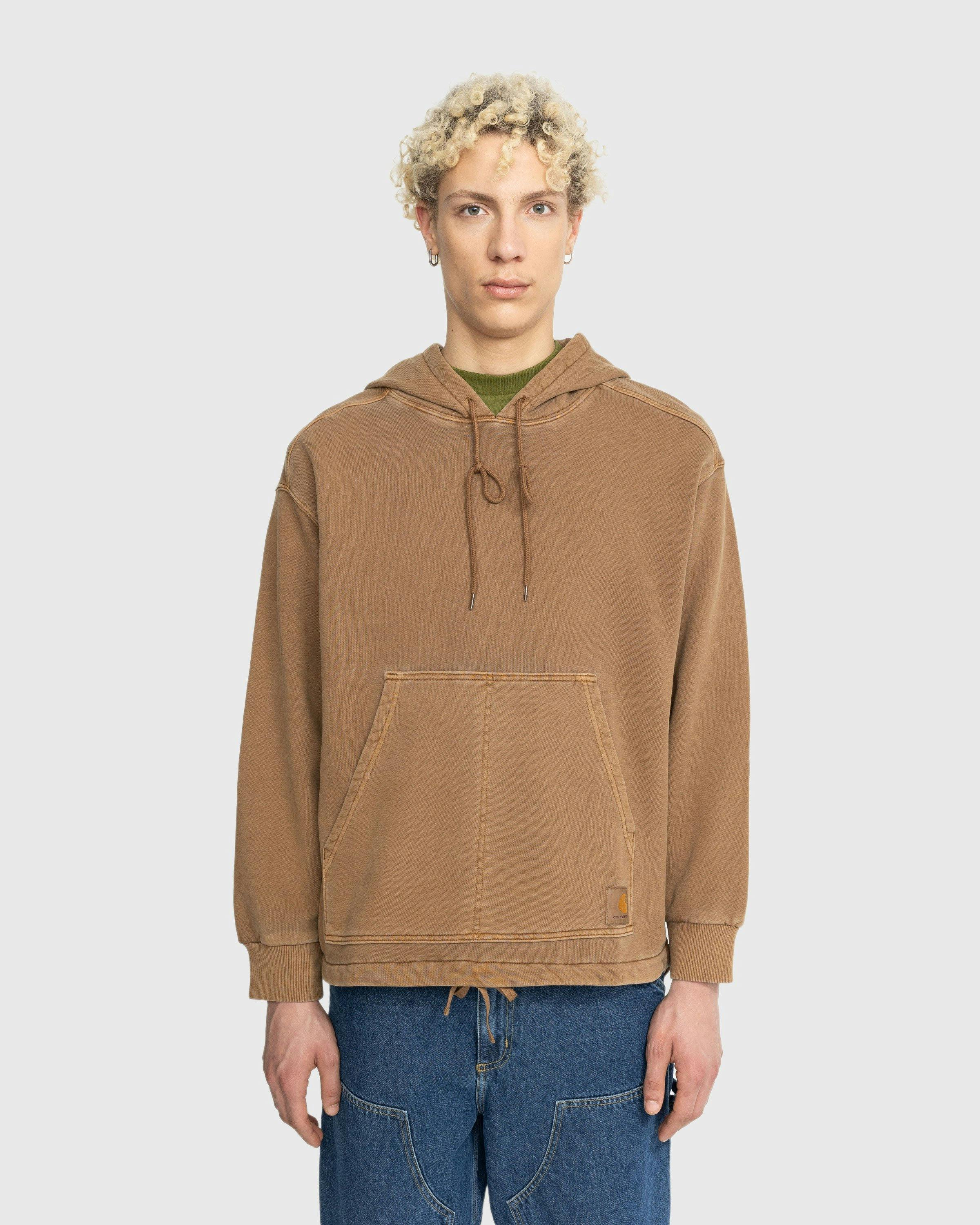 Carhartt WIP - Arling Hoodie Garment-Dyed Tamarind - Clothing - Brown - Image 2