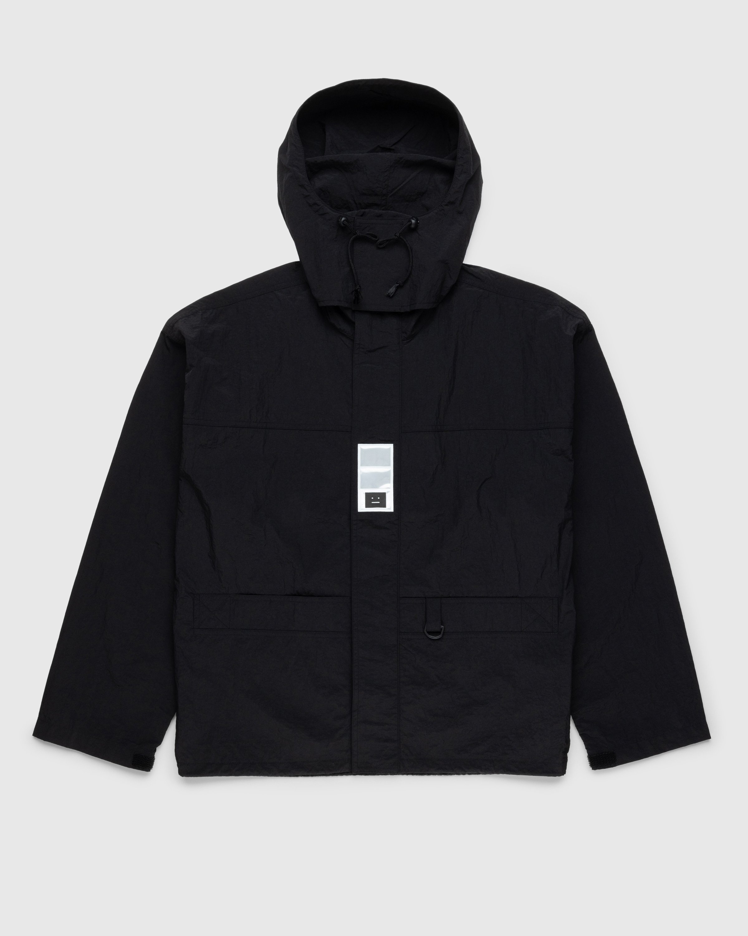 Acne Studios - Nylon Hooded Jacket Black - Clothing - Black - Image 1