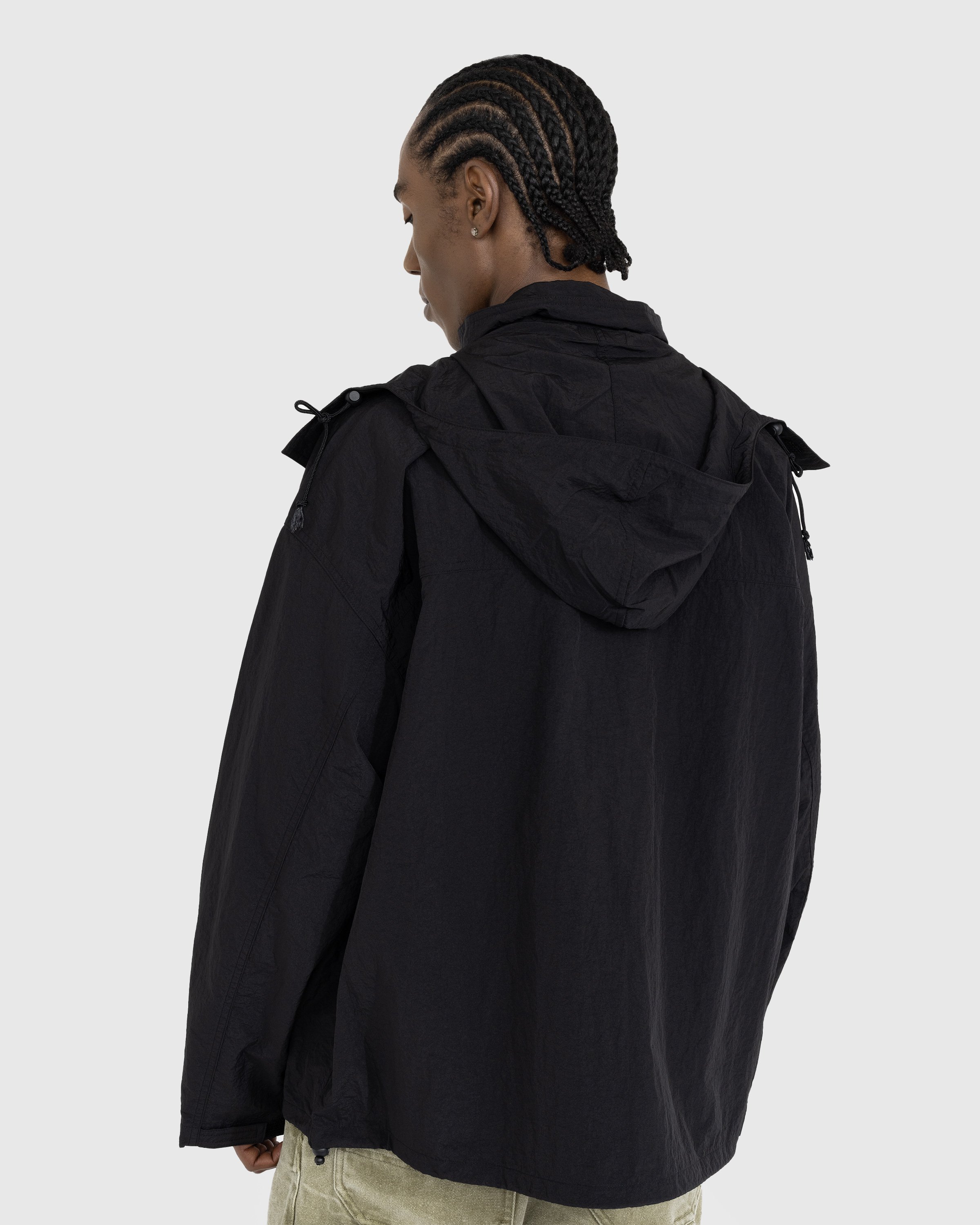 Acne Studios - Nylon Hooded Jacket Black - Clothing - Black - Image 3
