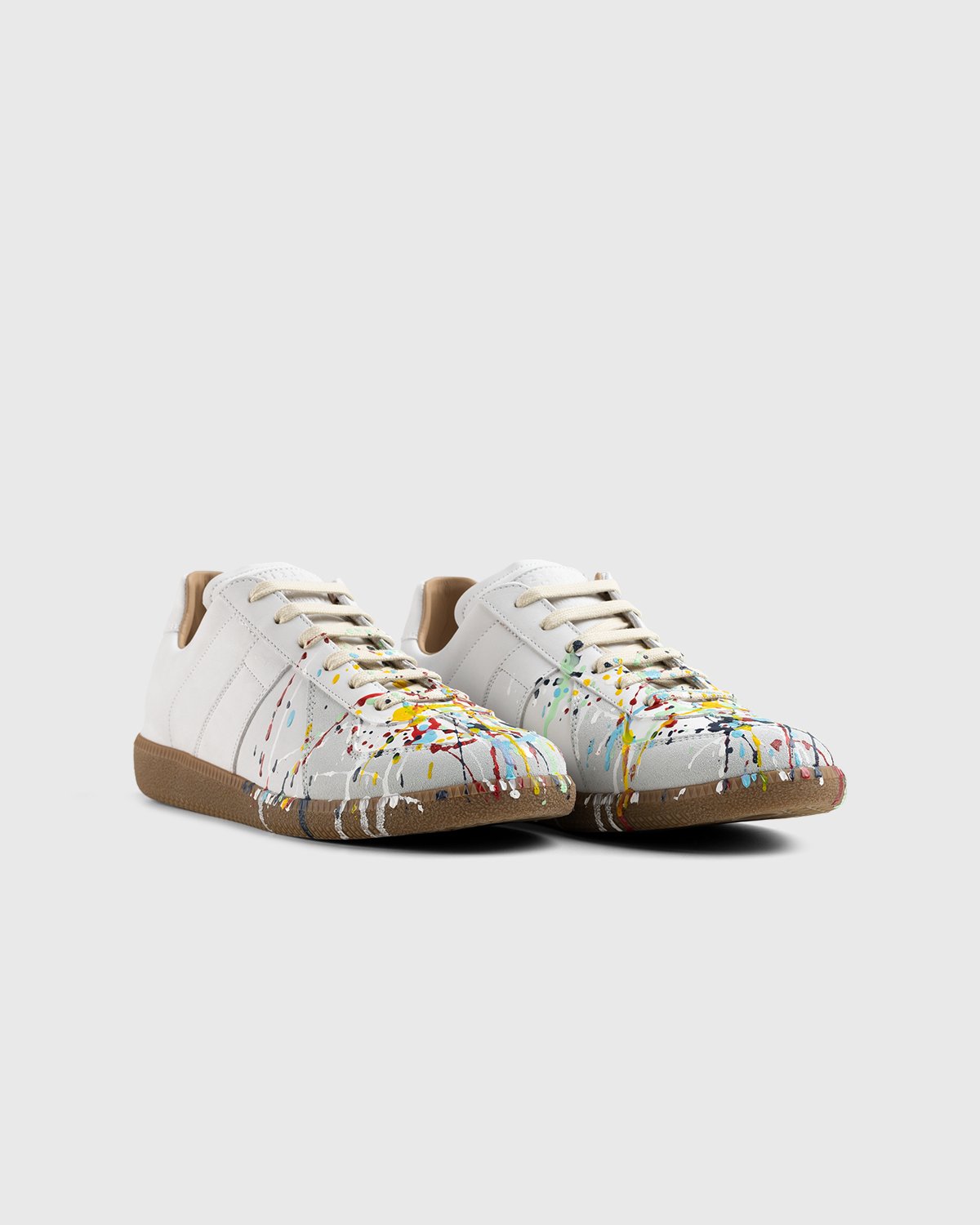 Maison Margiela – Replica Paint Drop Sneakers White | Highsnobiety Shop