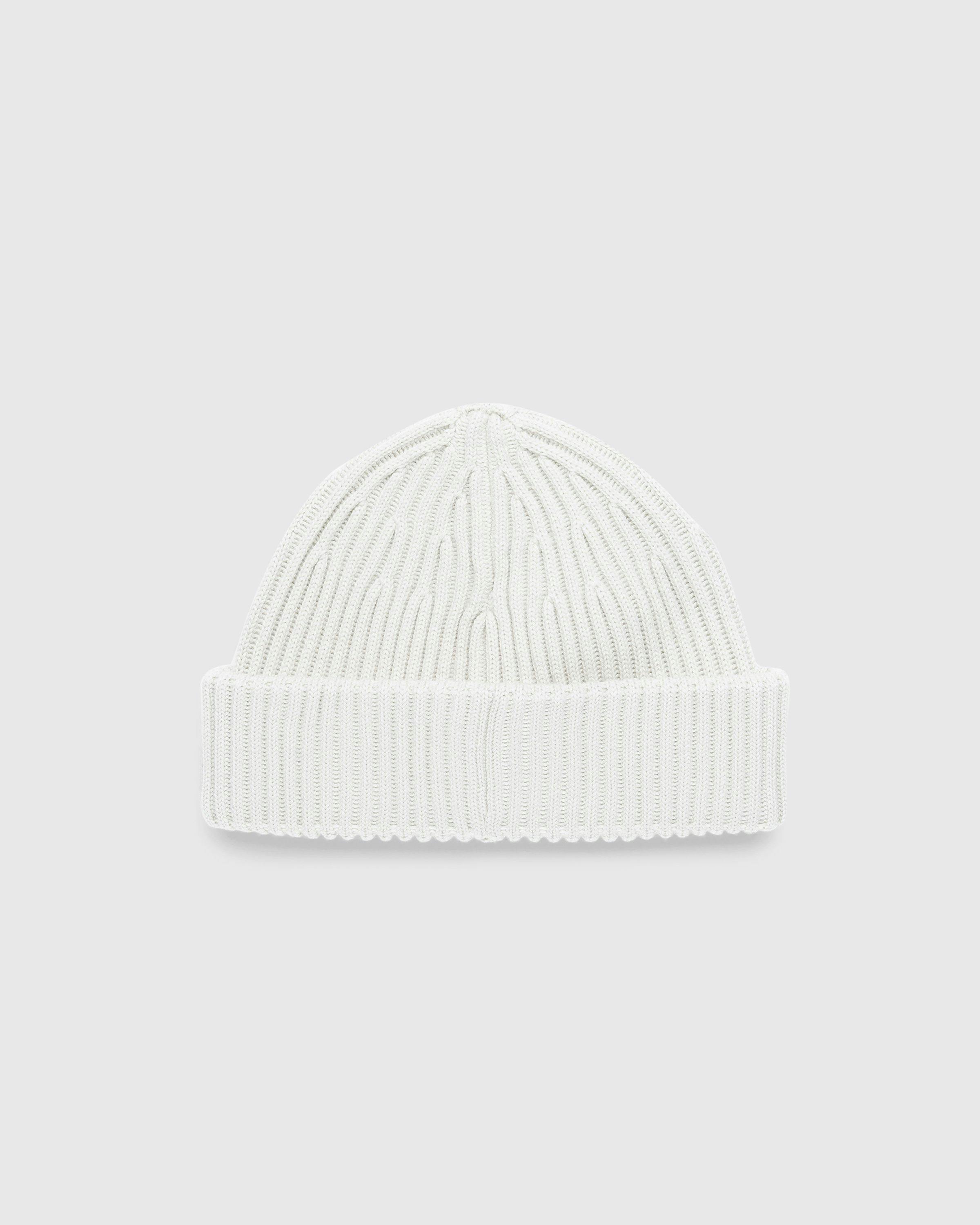 Stone Island - Ribbed Wool Beanie Plaster - Accessories - White - Image 2