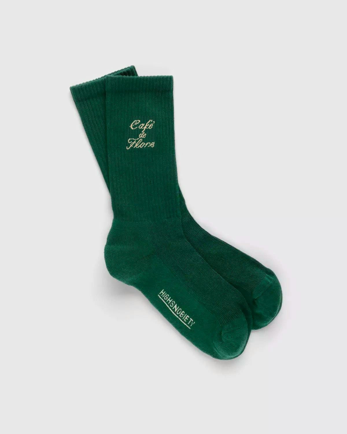 Café de Flore x Highsnobiety - Not In Paris 4 Socks Green - Accessories - Green - Image 1