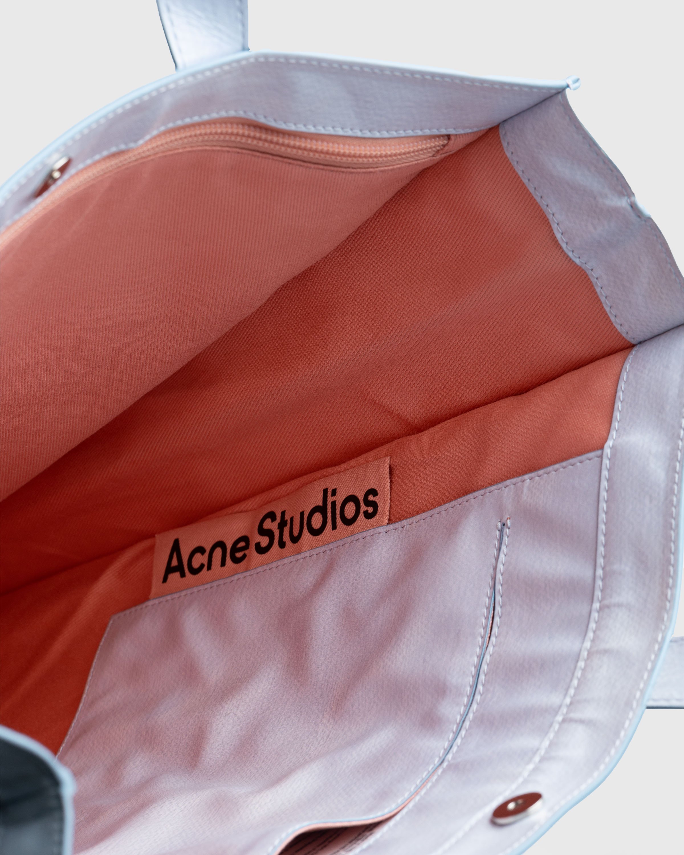 Acne Studios - Cat Print Logo Tote Bag Blue - Accessories - Blue - Image 4