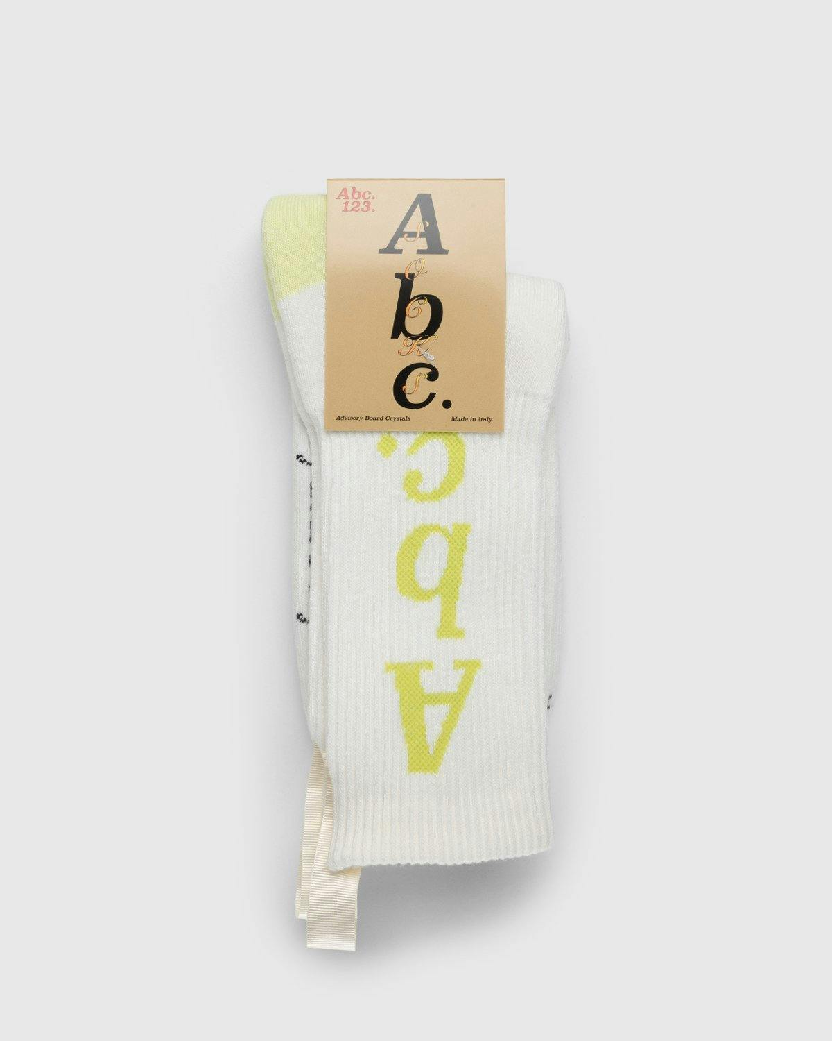 Abc. - Crew Socks Selenite/Sulfur - Accessories - White - Image 2