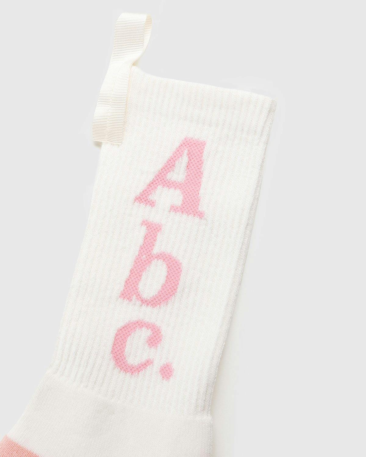 Abc. - Crew Socks Selenite/Morganite - Accessories - White - Image 3