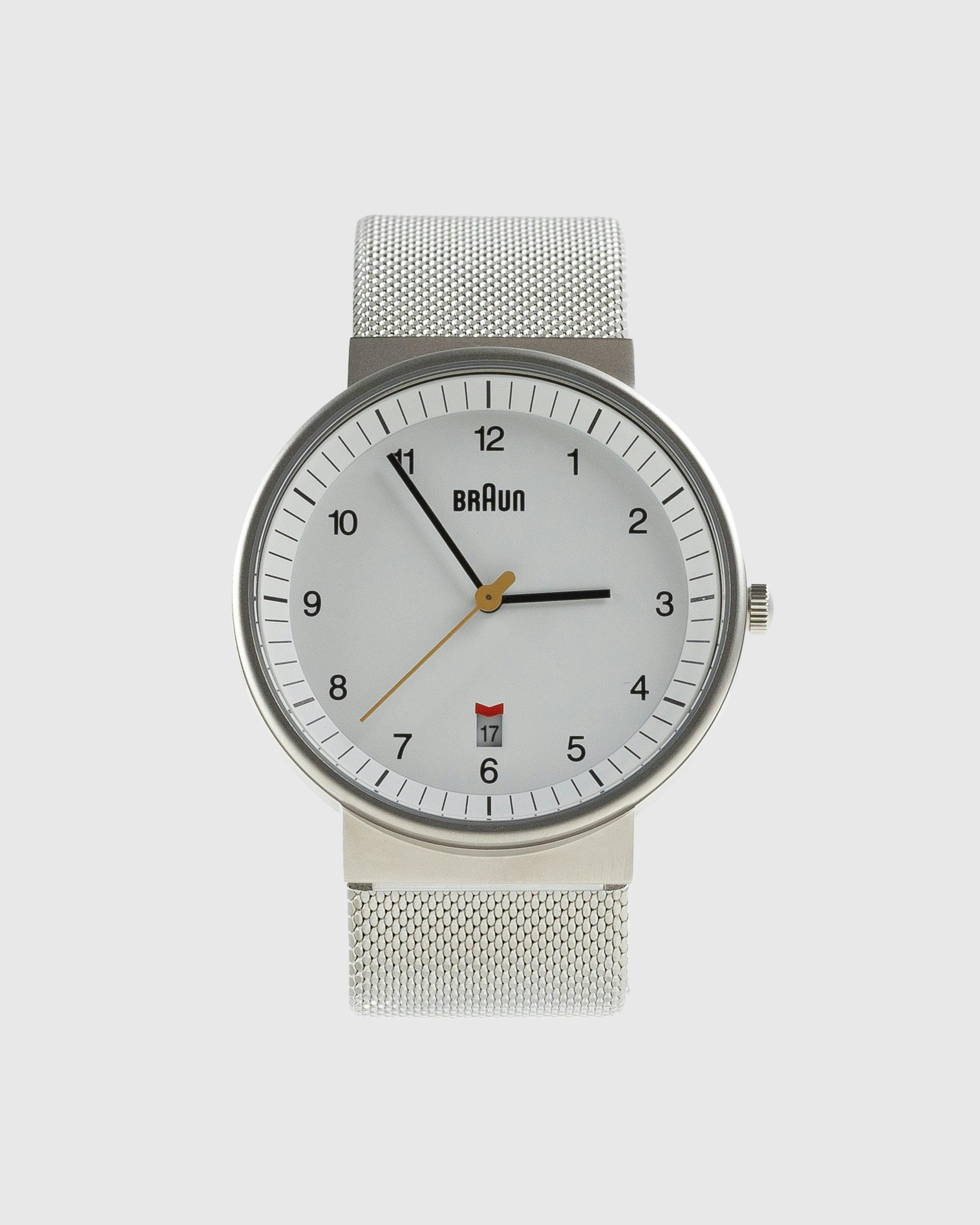 BRAUN - Gents BN0032 Classic Watch Mesh Strap - Accessories - Silver - Image 1