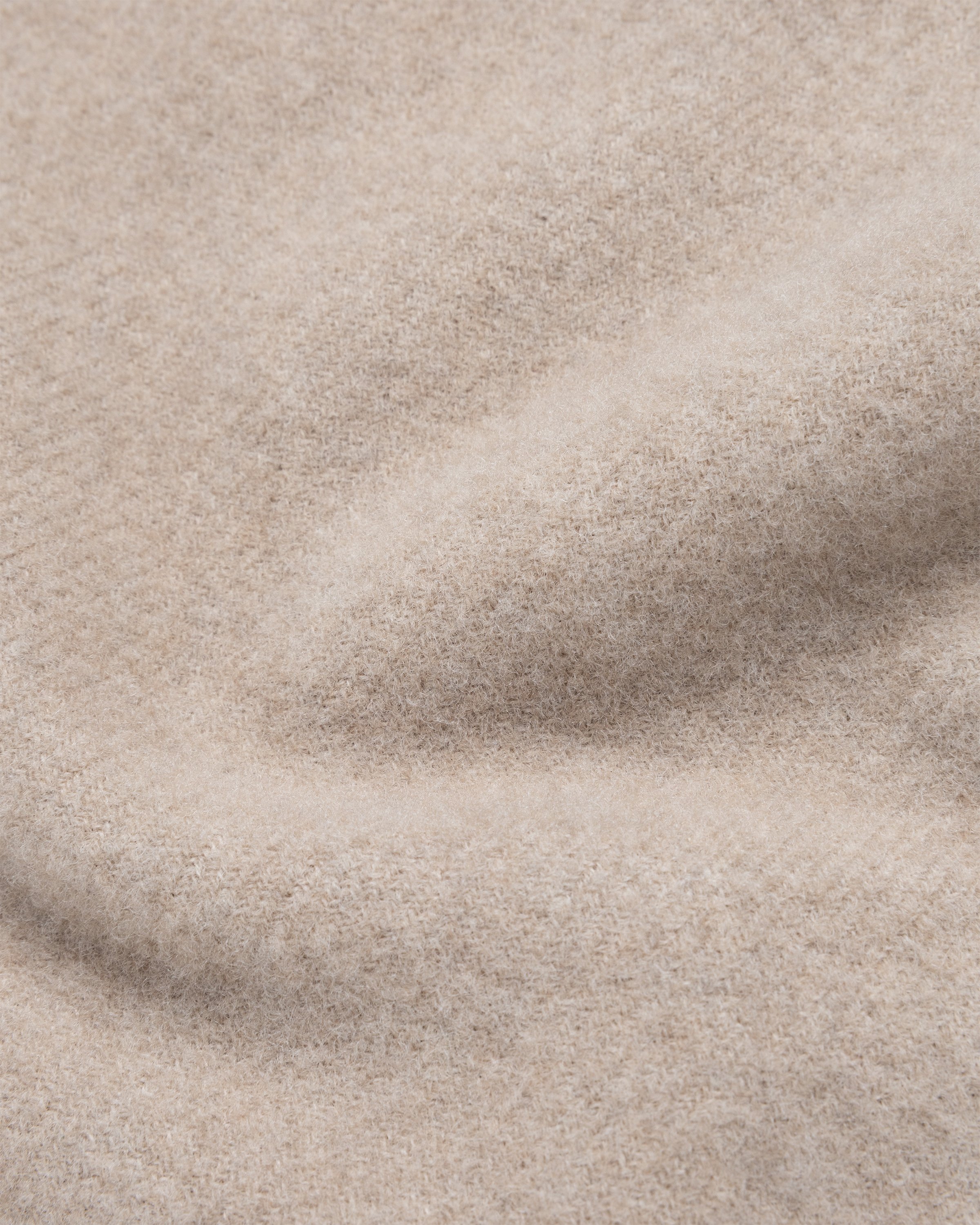 Acne Studios - Wool Fringe Scarf Oversized Oatmeal Melange - Accessories - Beige - Image 7