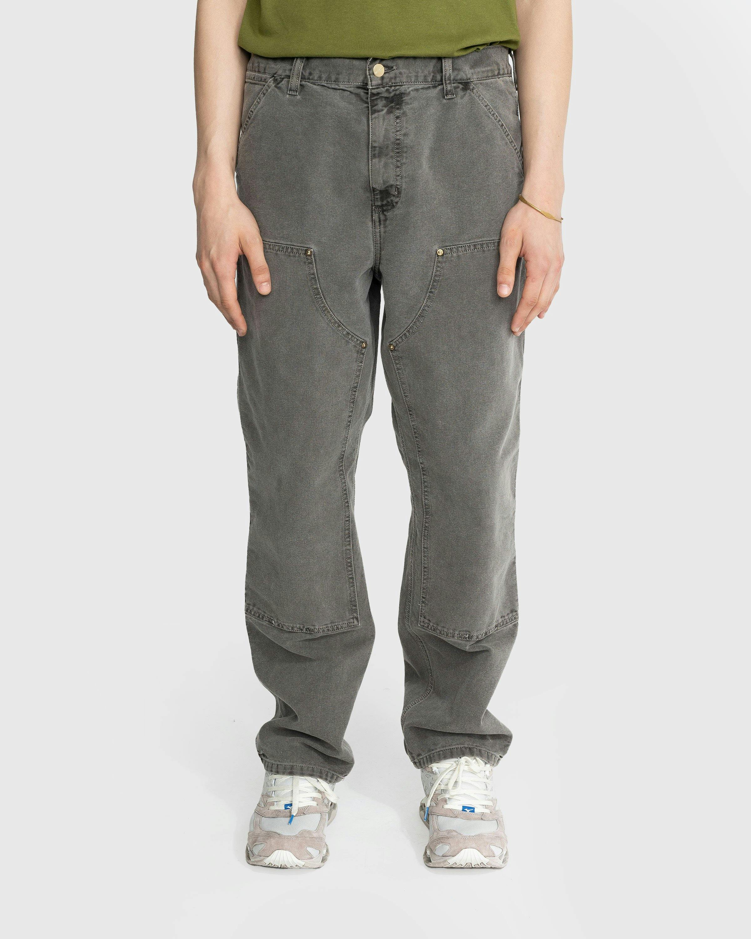 Carhartt WIP - Double Knee Pant Black Stonewashed - Clothing - Black - Image 2