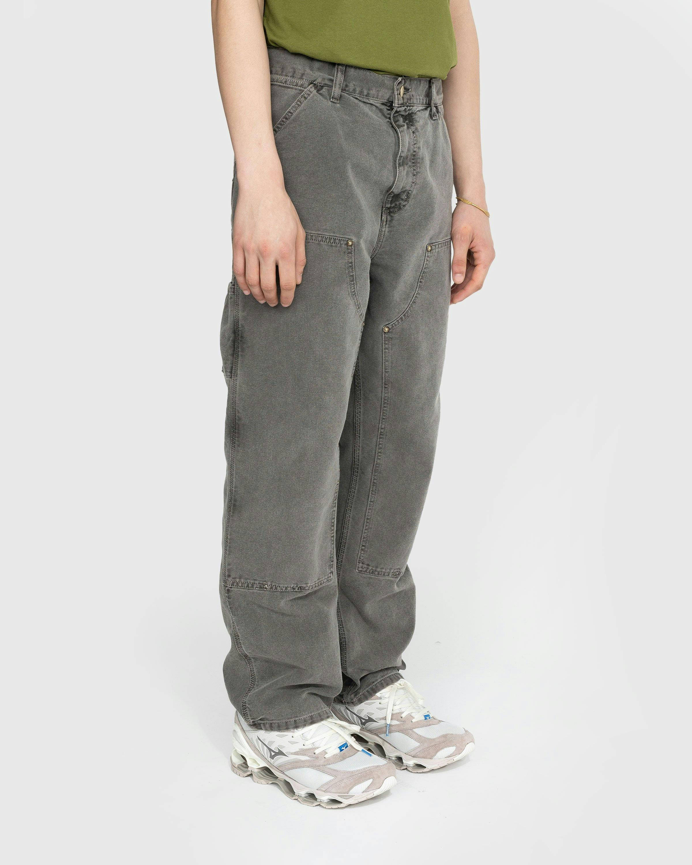 Carhartt WIP - Double Knee Pant Black Stonewashed - Clothing - Black - Image 4