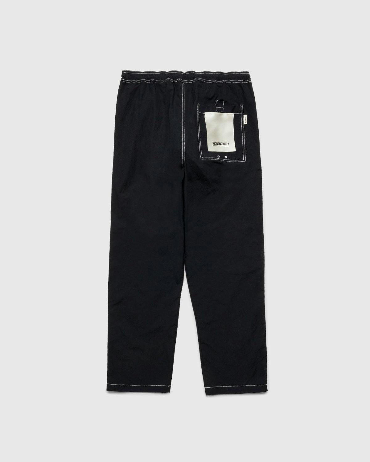 Highsnobiety - Contrast Brushed Nylon Elastic Pants Black - Clothing - Black - Image 2