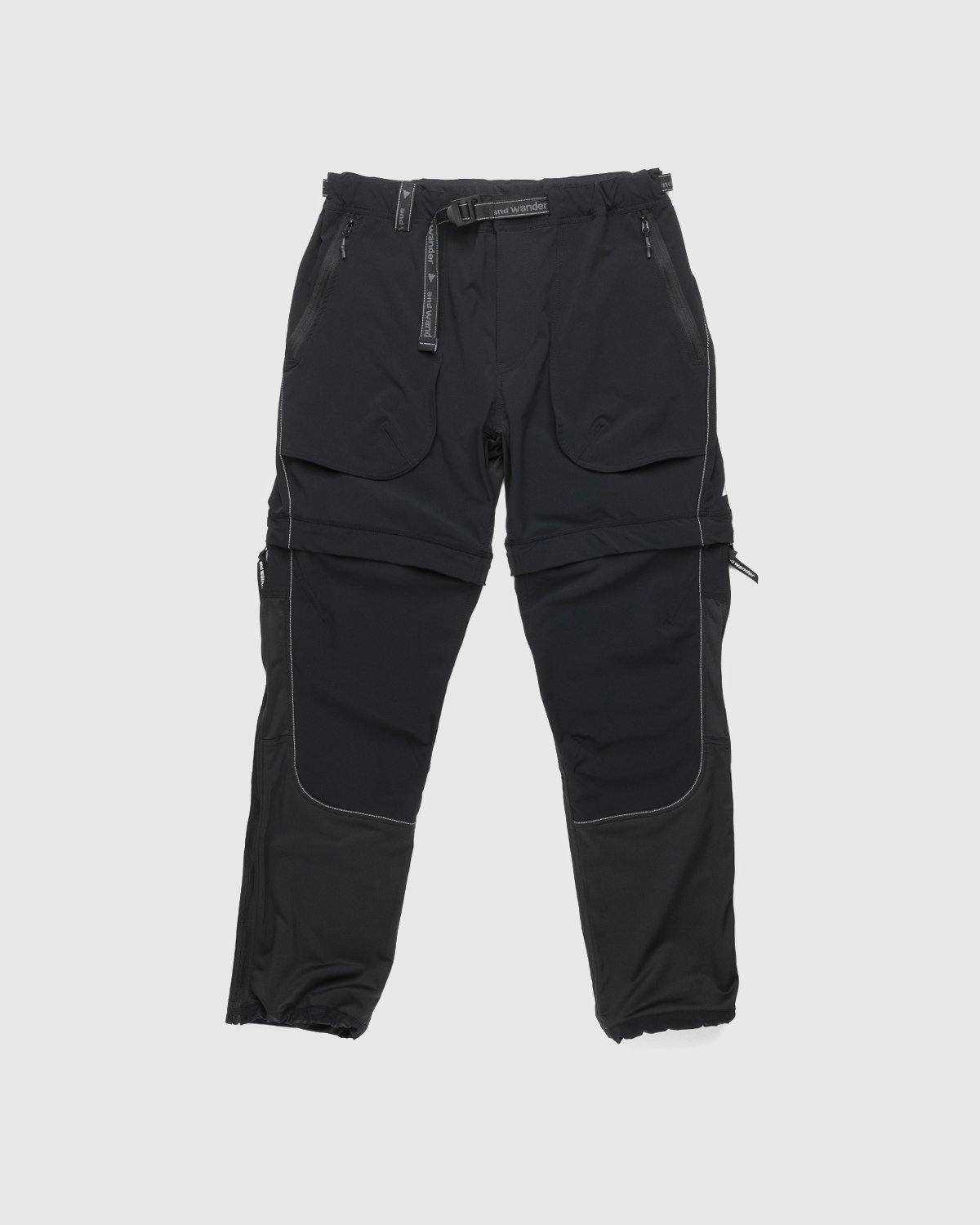 And Wander - Trek 2Way Pants Black - Clothing - Black - Image 1