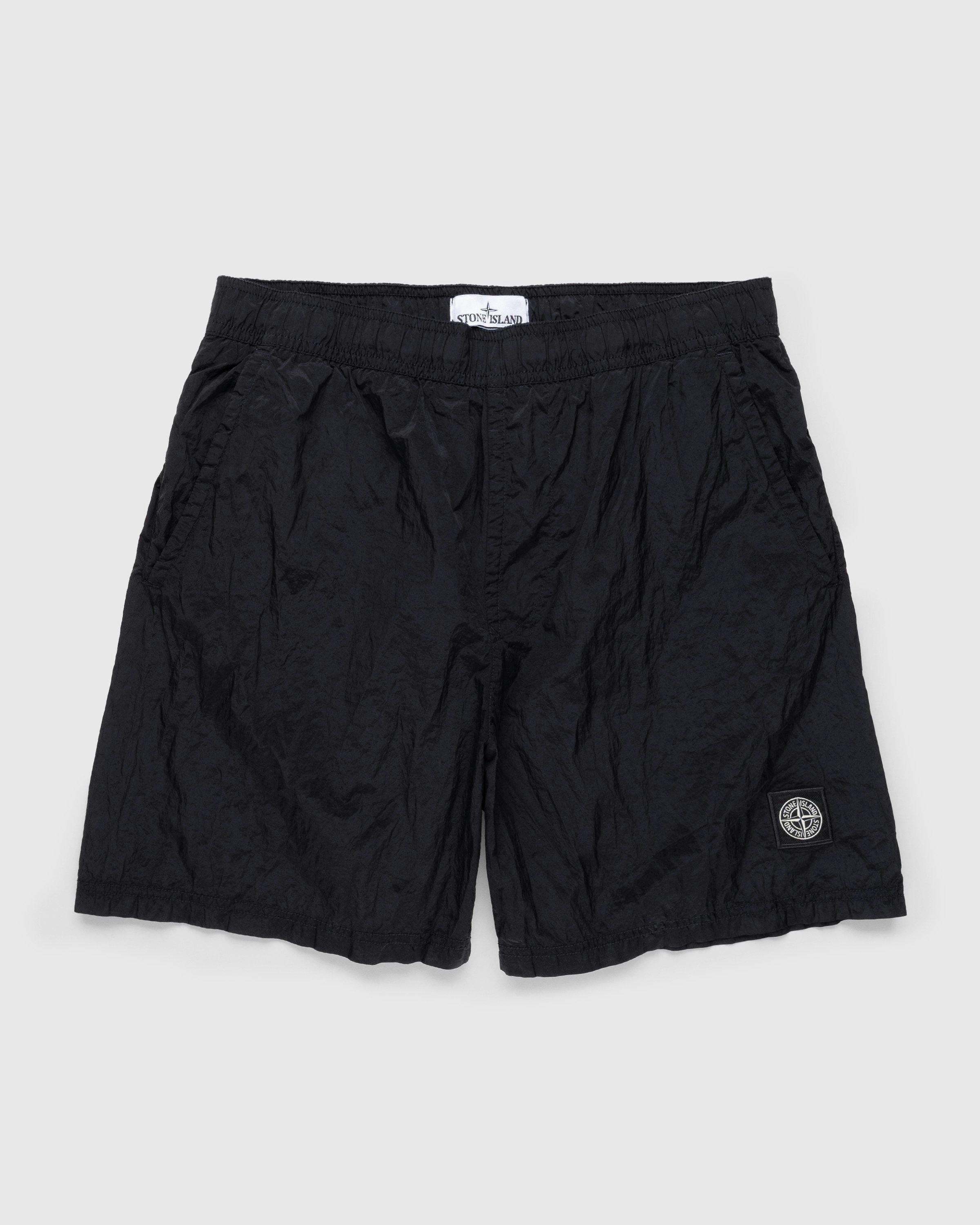 Stone Island - Nylon Metal Beach Shorts Black - Clothing - Black - Image 1