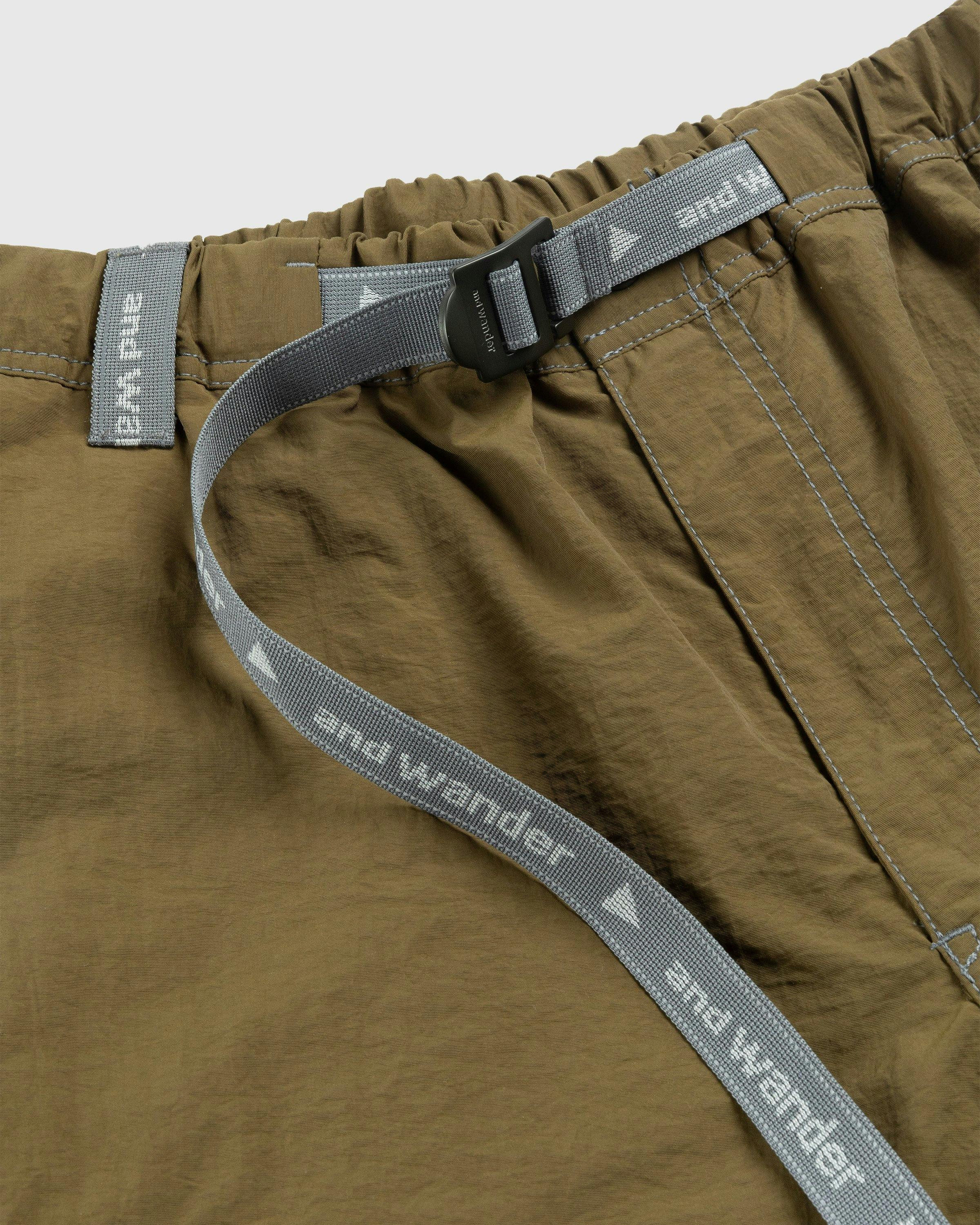 And Wander - Ny Taffeta Hiker Shorts Khaki - Clothing - Green - Image 5