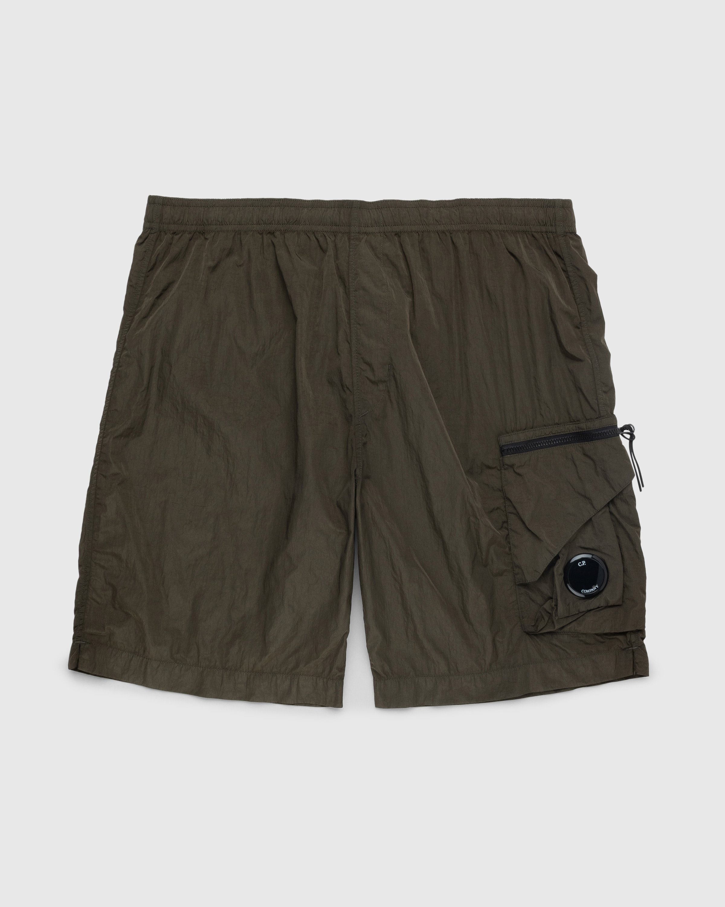 C.P. Company - Eco-Chrome R Utility Swim Shorts Ivy Green - Clothing - Green - Image 1