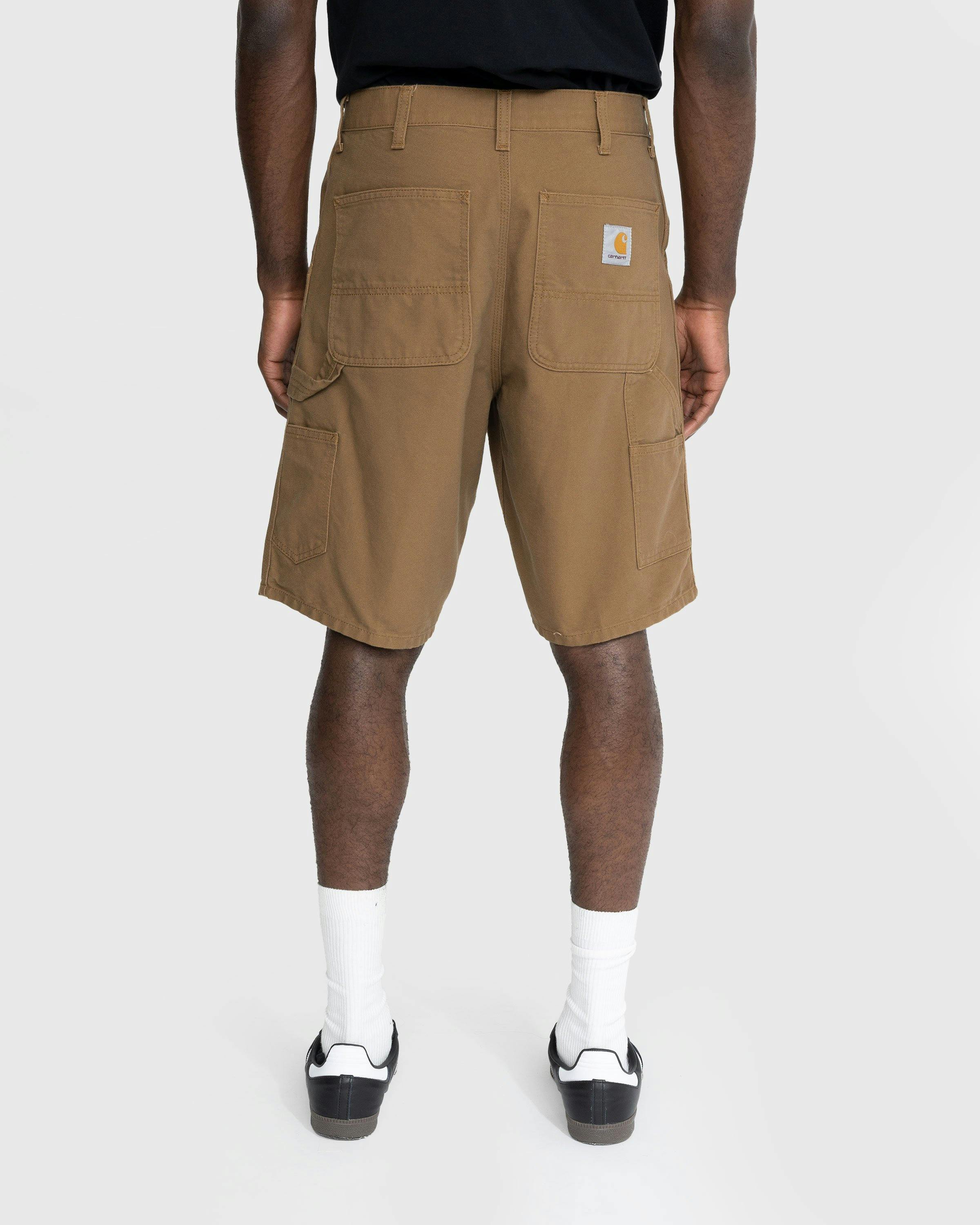 Carhartt WIP - Single Knee Short Rinshed Hamilton Brown - Clothing - Brown - Image 3