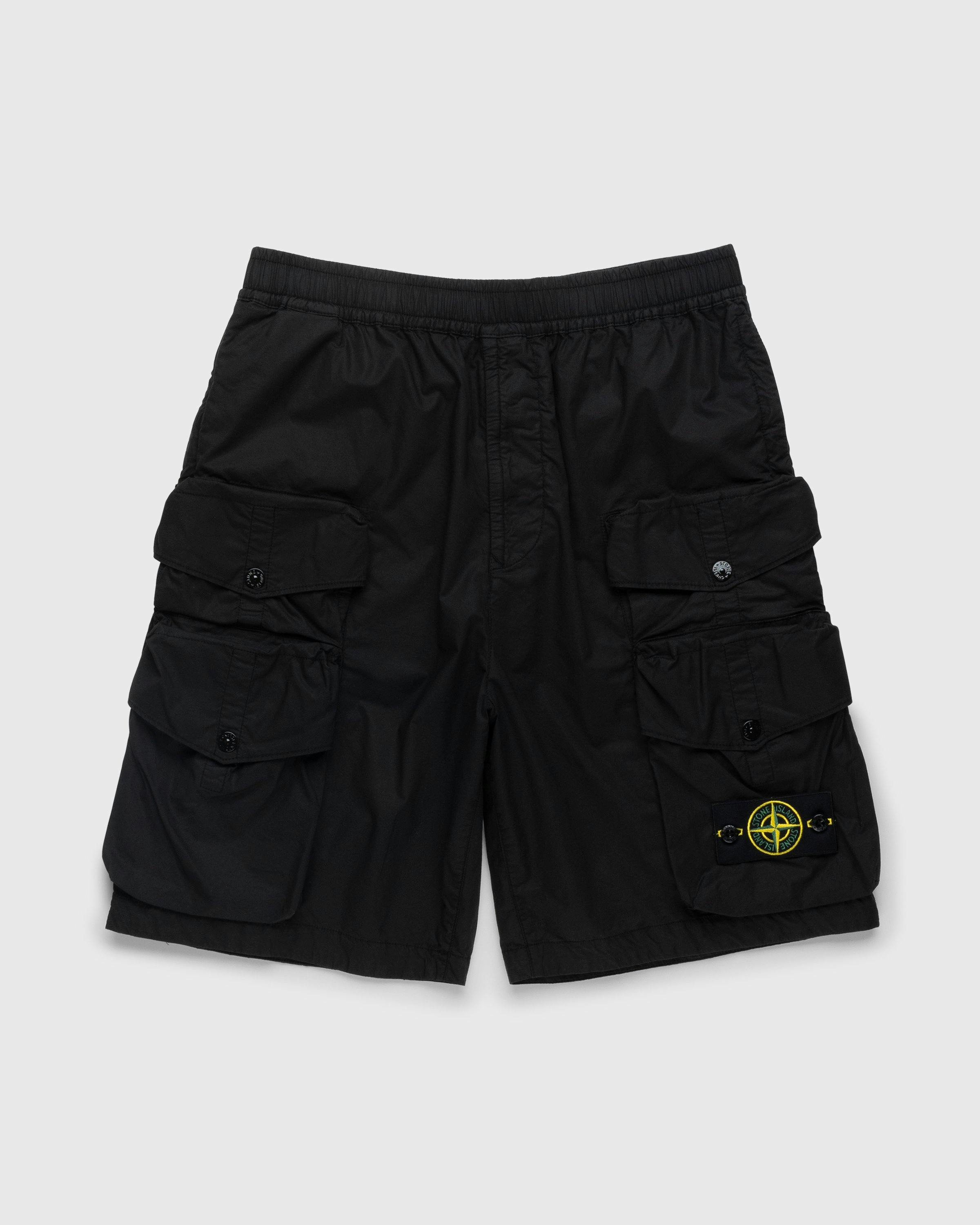 Stone Island – L0103 Garment-Dyed Shorts Black | Highsnobiety Shop