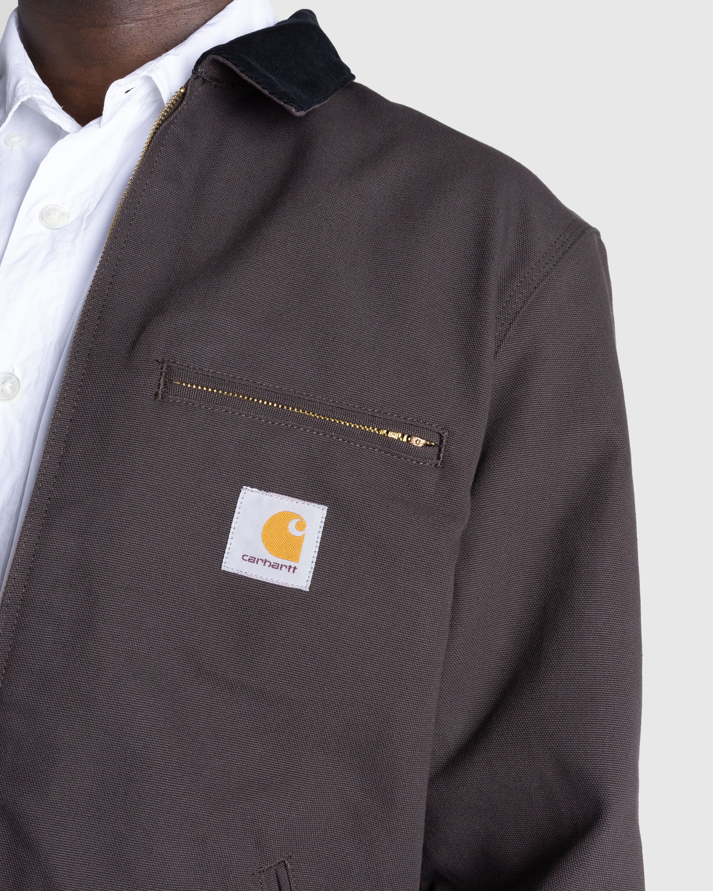Carhartt WIP - Detroit Jacket Tobacco / Black /rigid - Clothing - Brown - Image 5