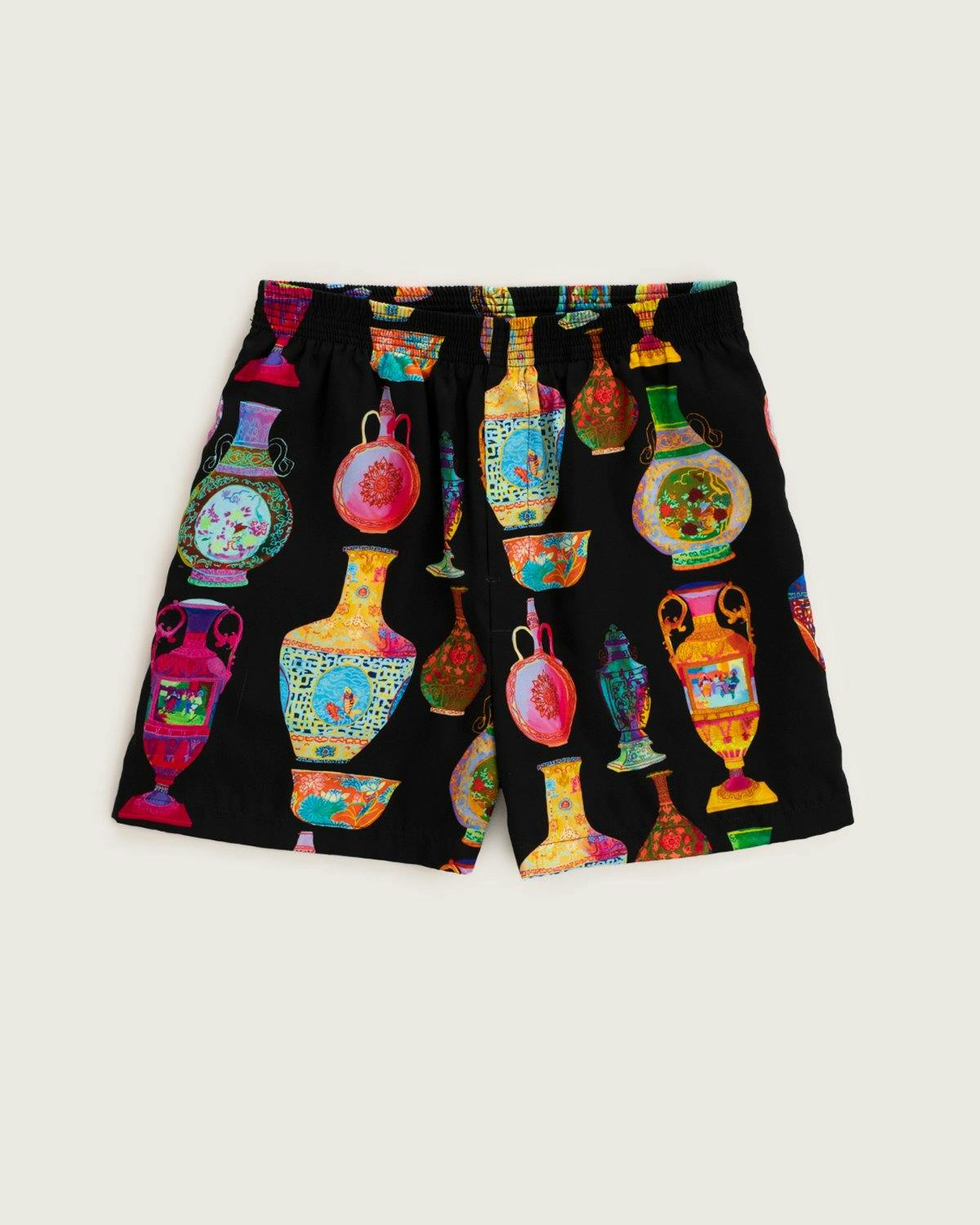 Versace - Shorts Black Multicolour - Clothing - Black - Image 1