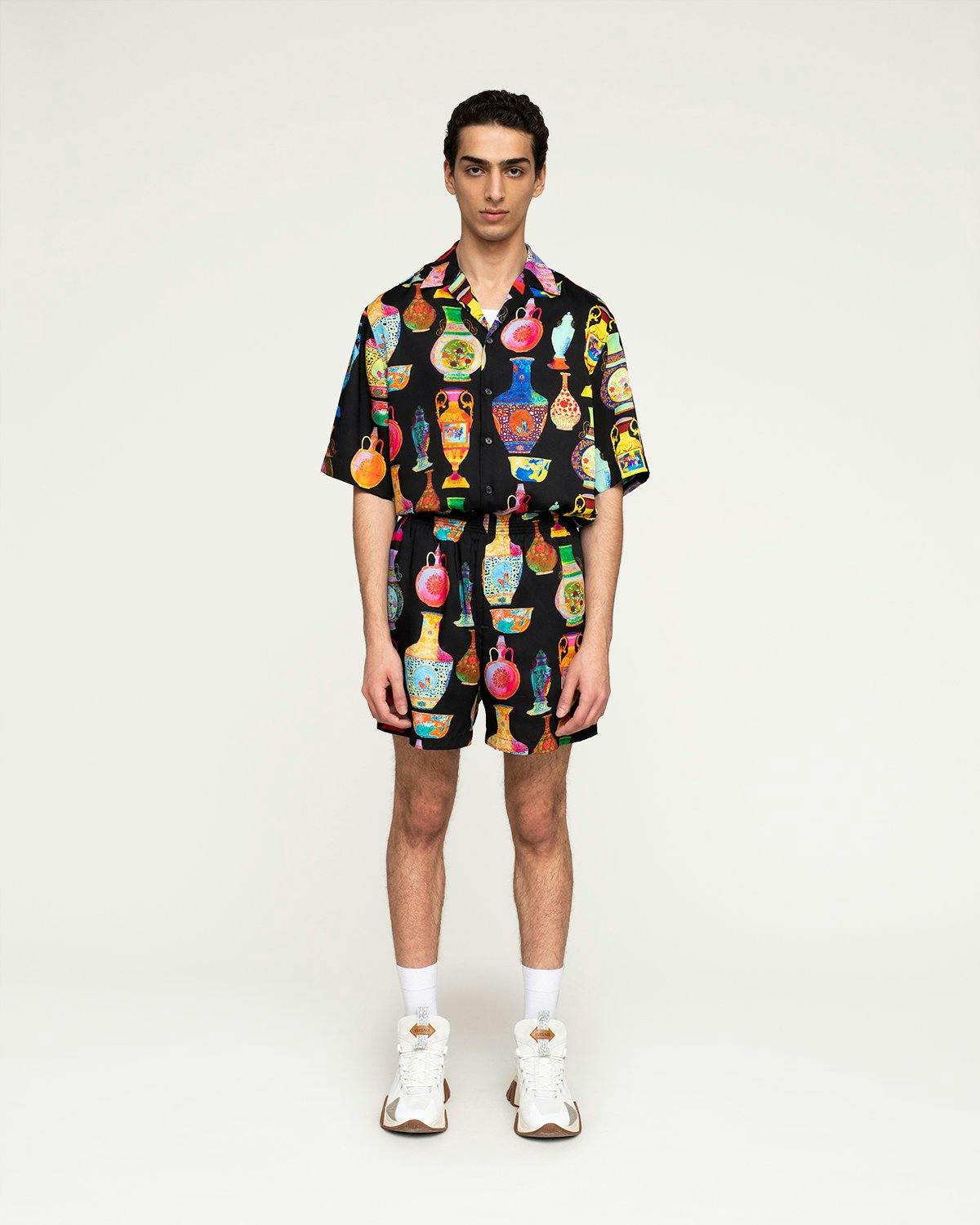 Versace - Shorts Black Multicolour - Clothing - Black - Image 5