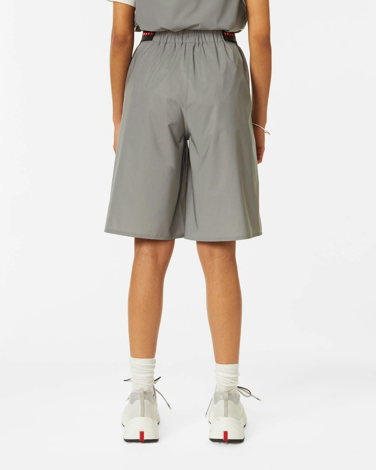 Prada - Women's Reflective Bermuda Shorts - Clothing - Grey - Image 5