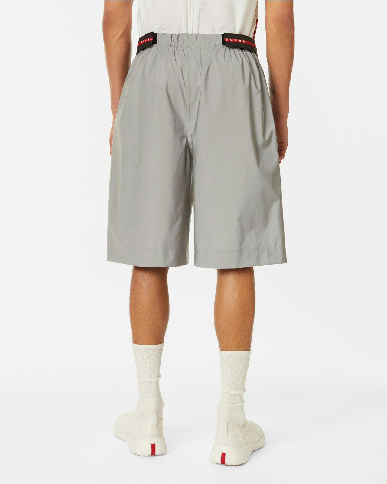 Prada - Reflective Bermuda Shorts - Clothing - Grey - Image 4