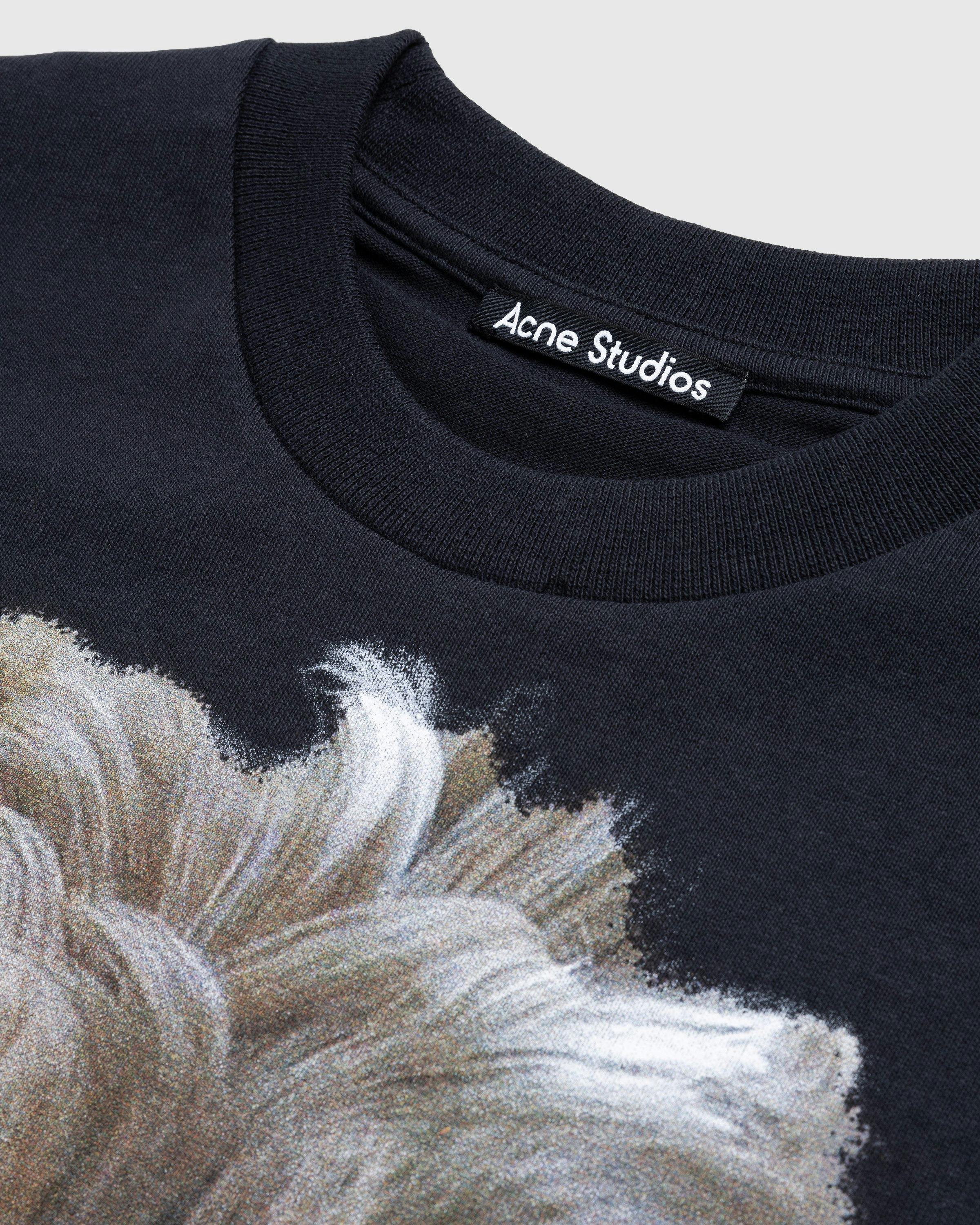 Acne Studios - Printed Dog T-Shirt Faded Black - Clothing - Black - Image 5